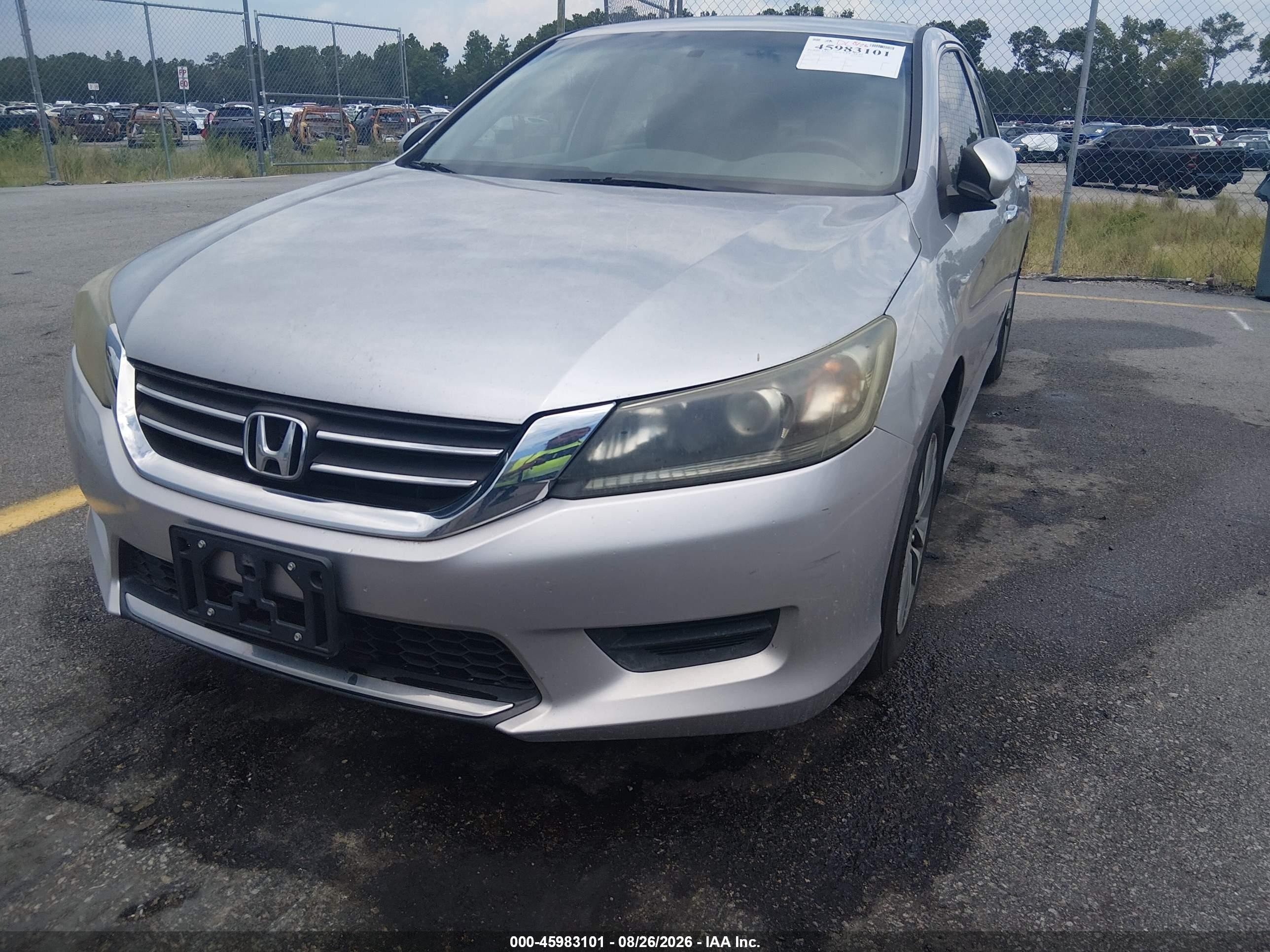 2014 Honda Accord Lx Серебряный vin: 1HGCR2F37EA223333