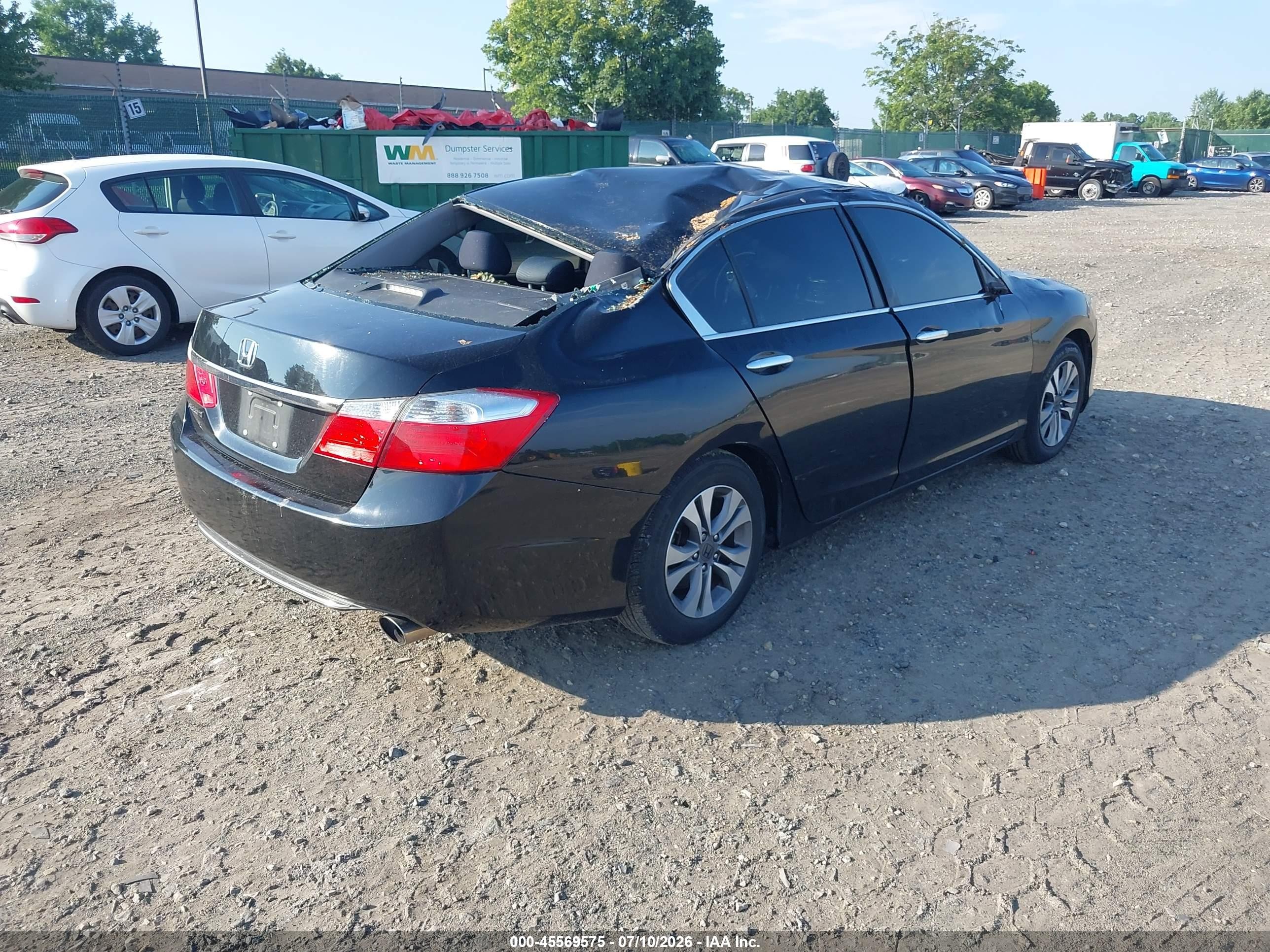 2015 Honda Accord Lx Black vin: 1HGCR2F37FA005197