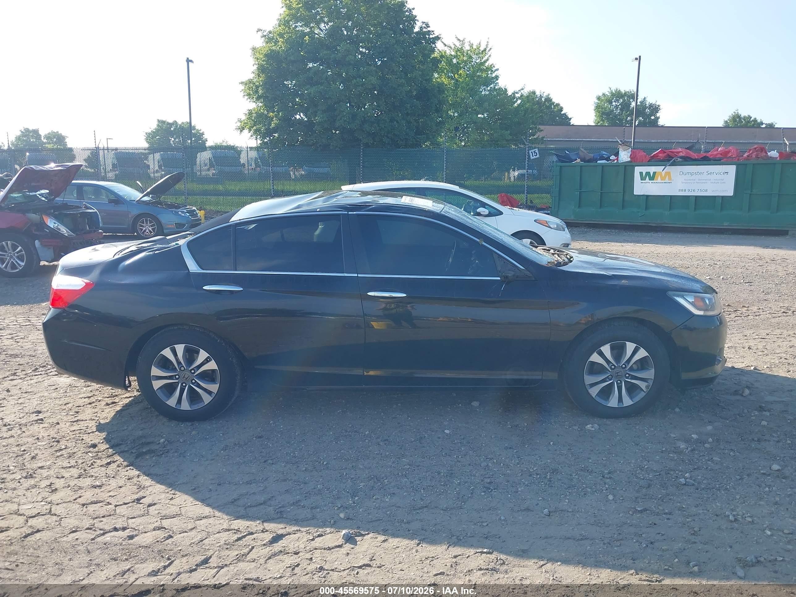2015 Honda Accord Lx Black vin: 1HGCR2F37FA005197