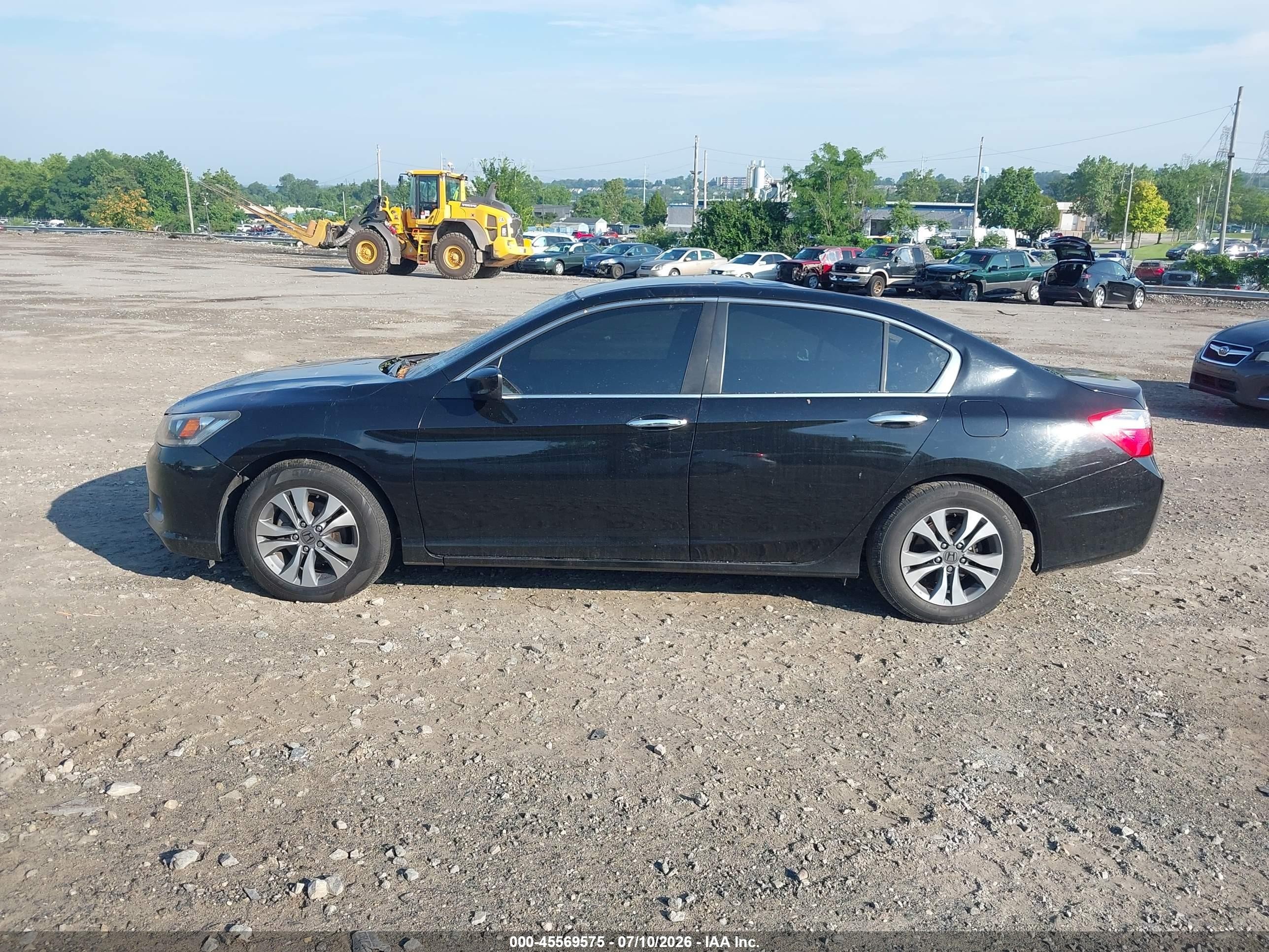2015 Honda Accord Lx Black vin: 1HGCR2F37FA005197