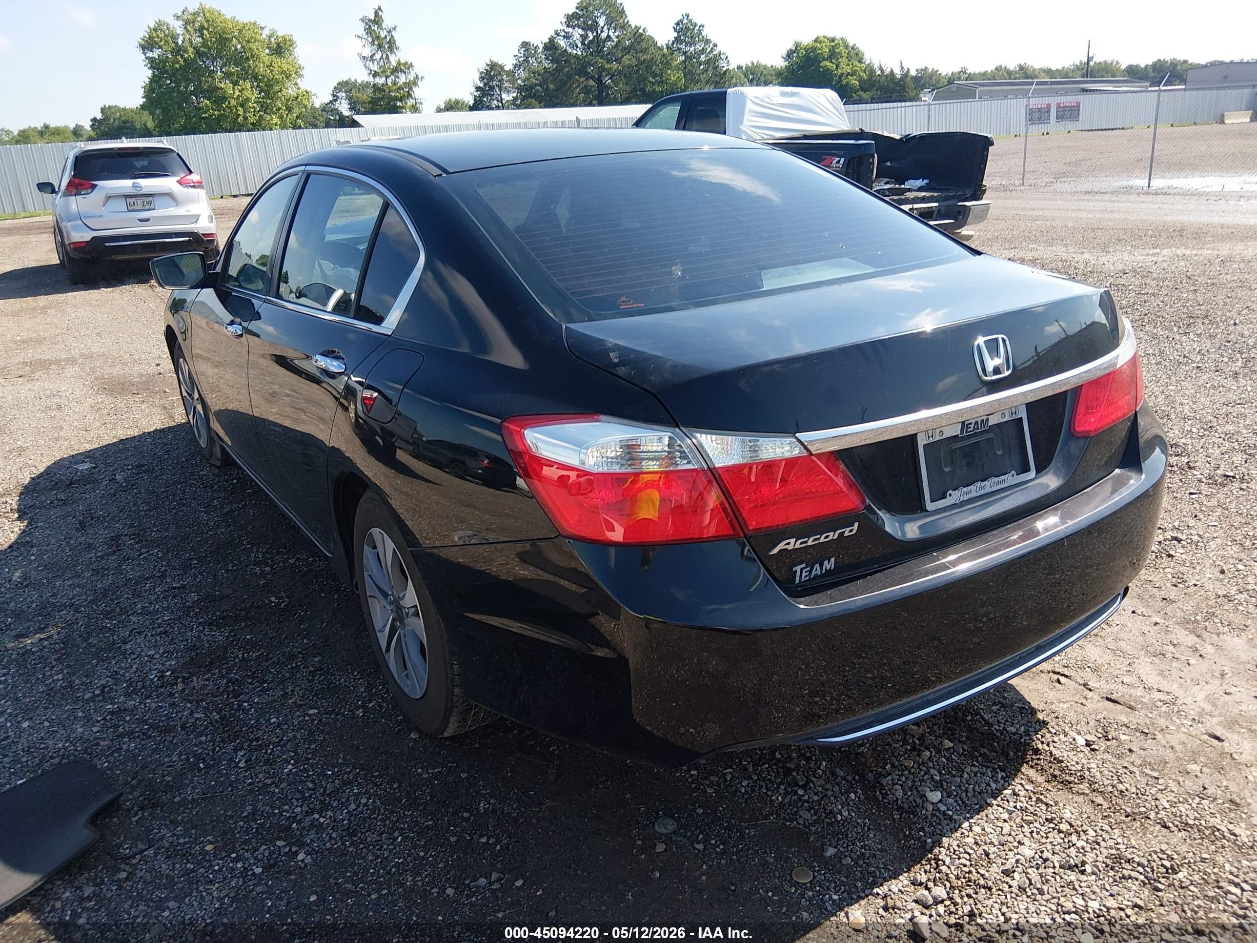 2015 Honda Accord Lx Black vin: 1HGCR2F37FA014062