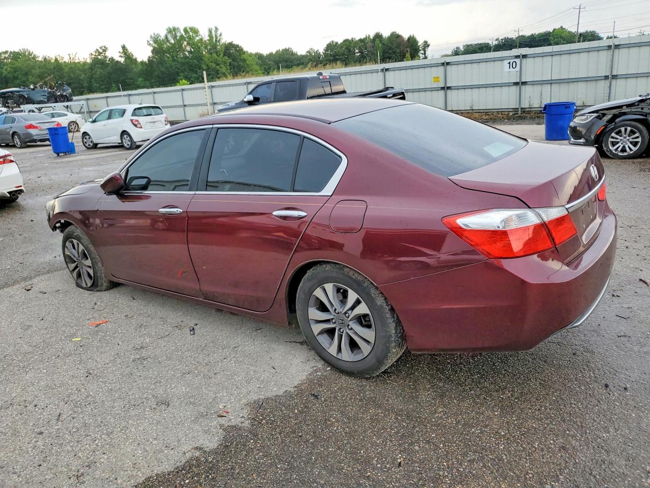 2015 Honda Accord Lx Бордовый vin: 1HGCR2F37FA021139