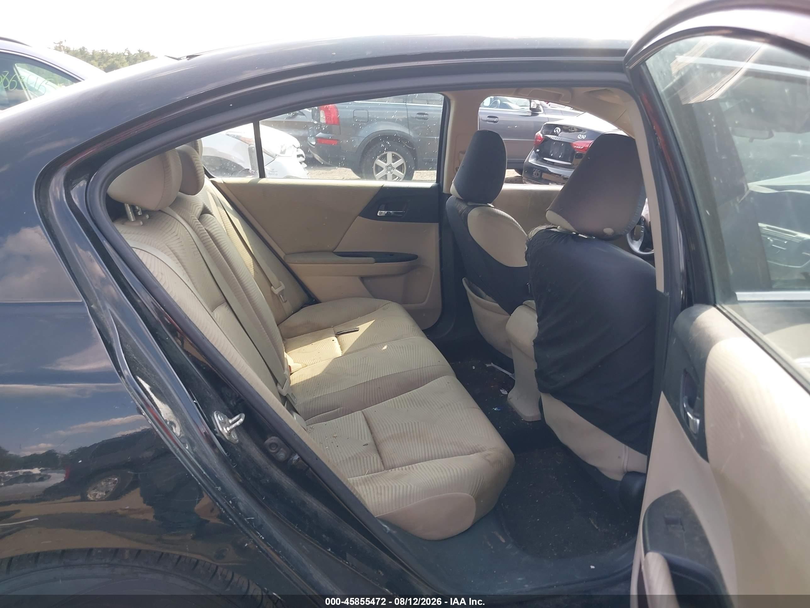 2015 Honda Accord Lx Black vin: 1HGCR2F37FA033615