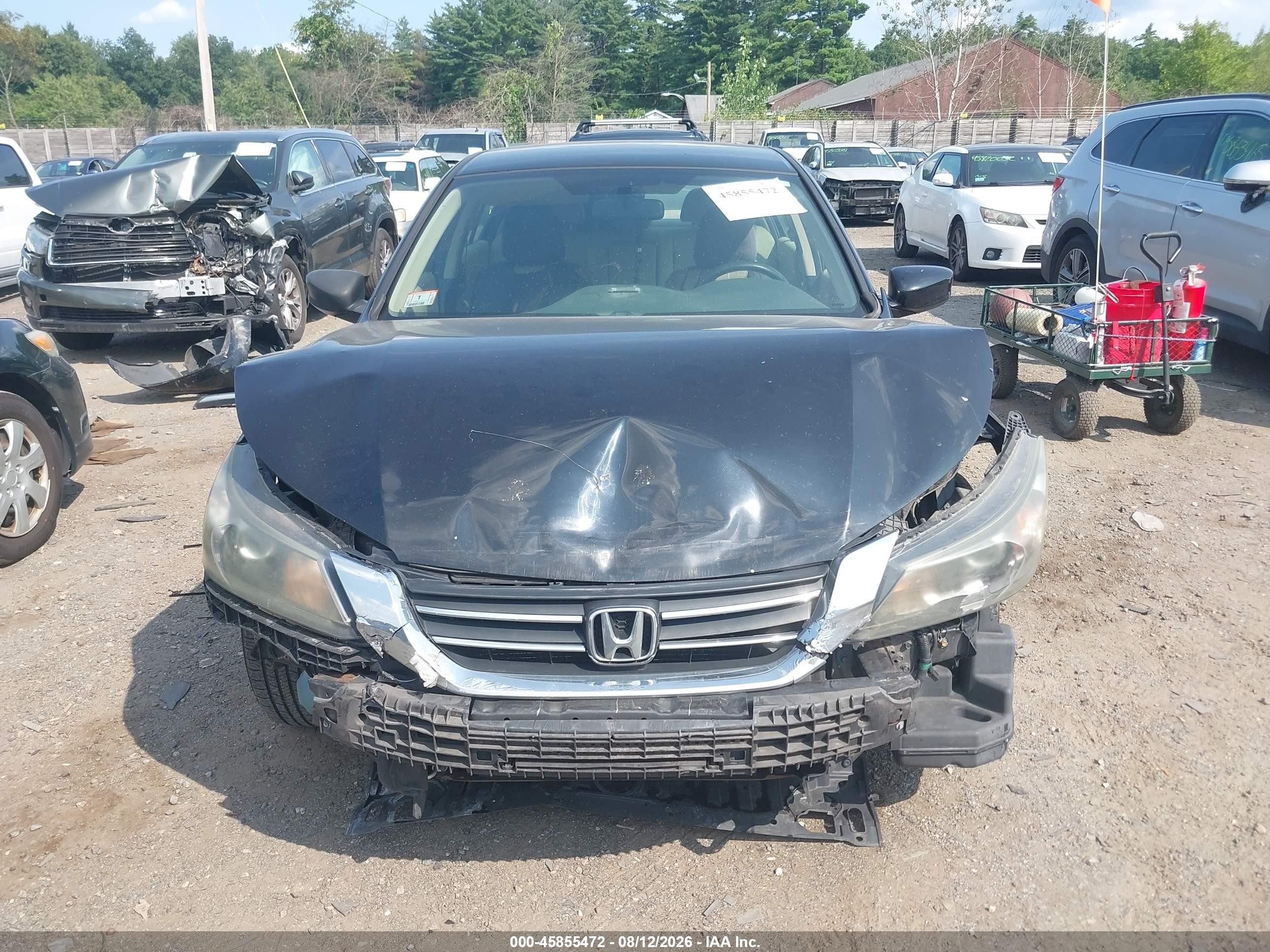 2015 Honda Accord Lx Black vin: 1HGCR2F37FA033615