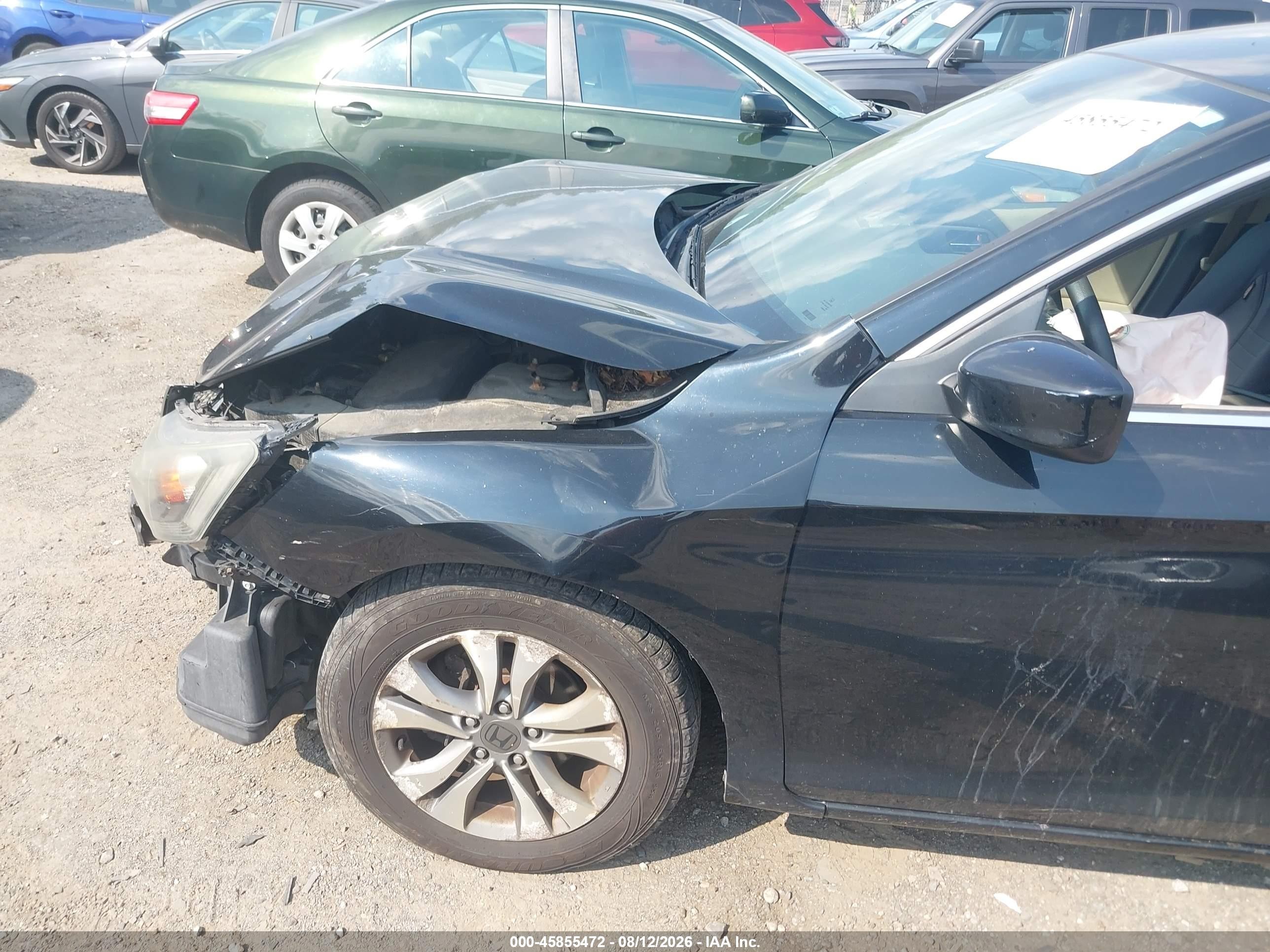 2015 Honda Accord Lx Black vin: 1HGCR2F37FA033615