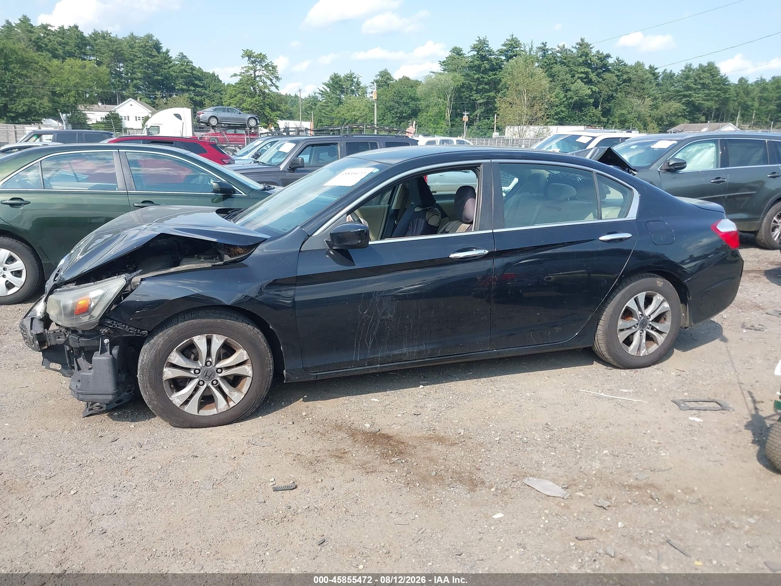 2015 Honda Accord Lx Black vin: 1HGCR2F37FA033615