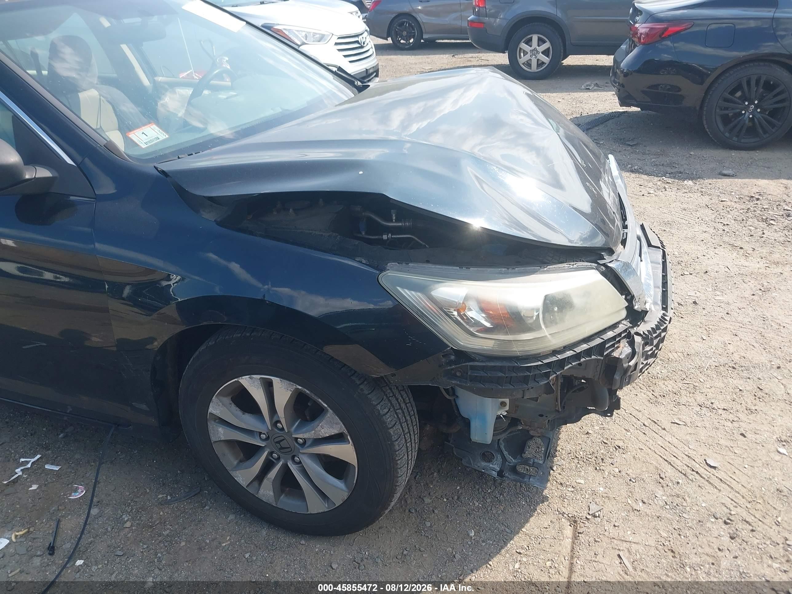 2015 Honda Accord Lx Black vin: 1HGCR2F37FA033615