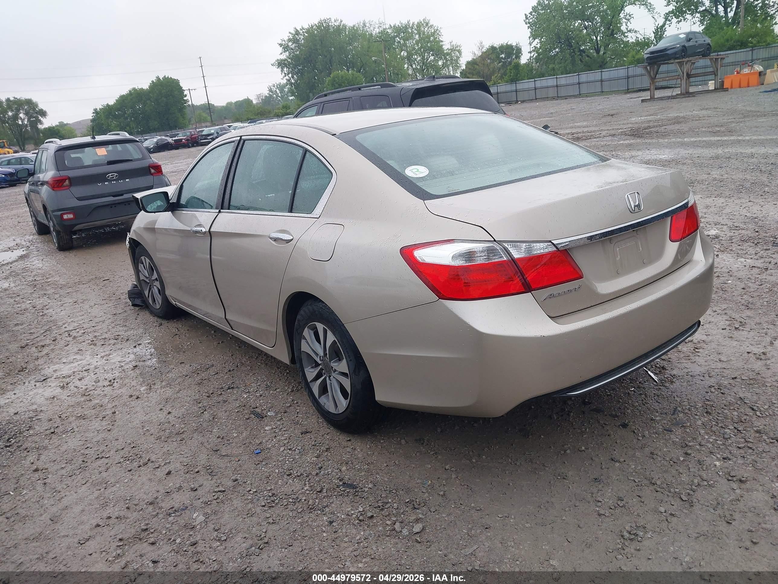 2015 Honda Accord Lx Beige vin: 1HGCR2F37FA045604