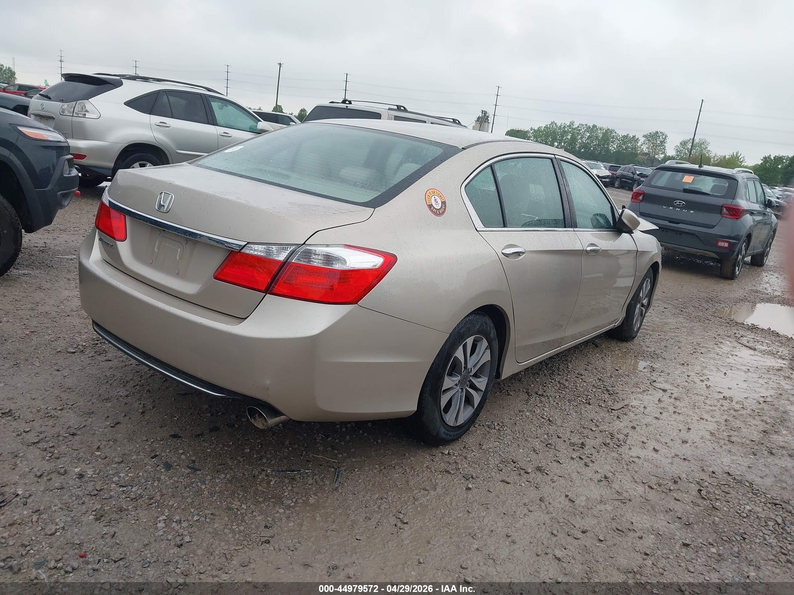 2015 Honda Accord Lx Beige vin: 1HGCR2F37FA045604