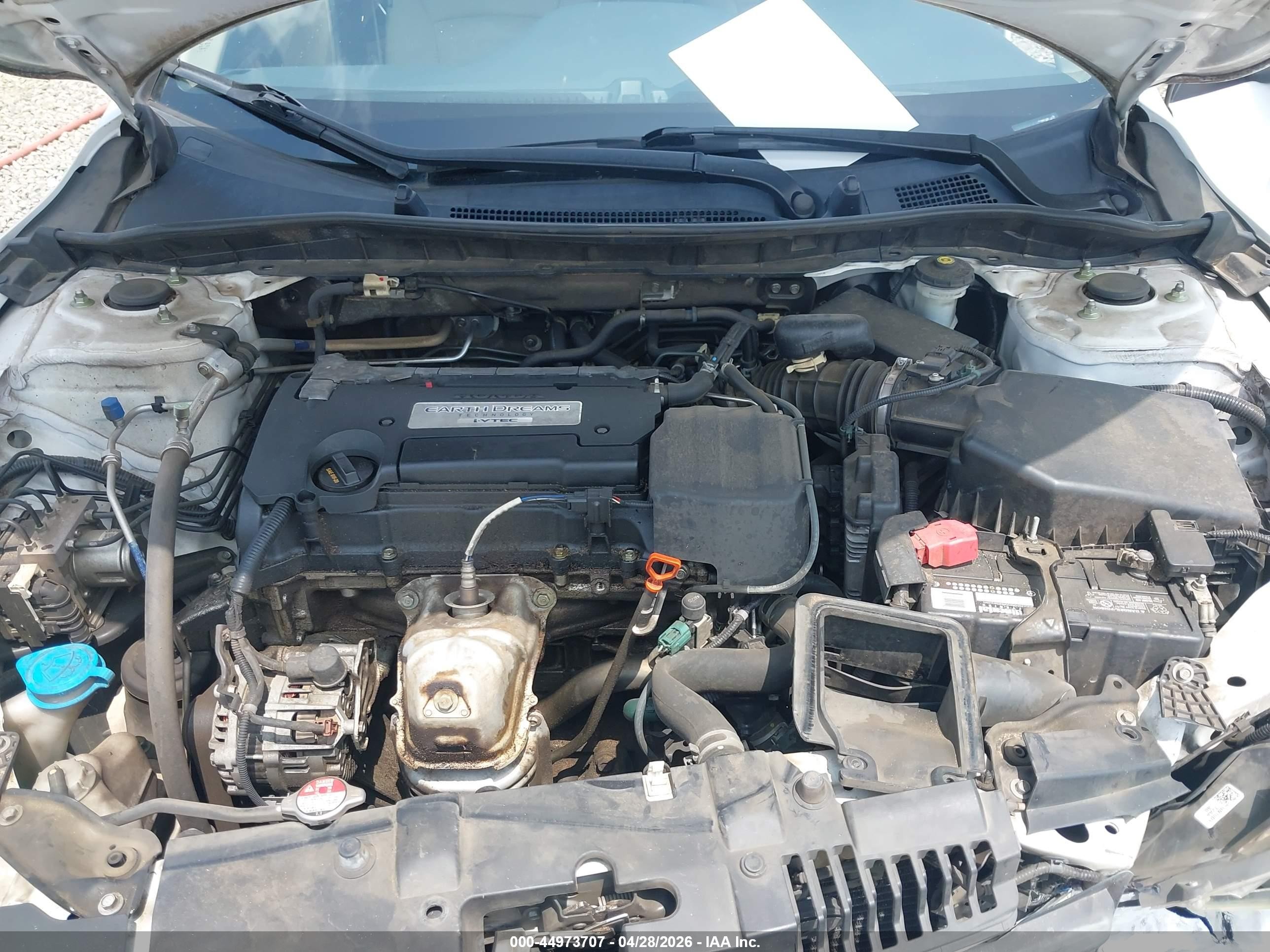2015 Honda Accord Lx White vin: 1HGCR2F37FA066050