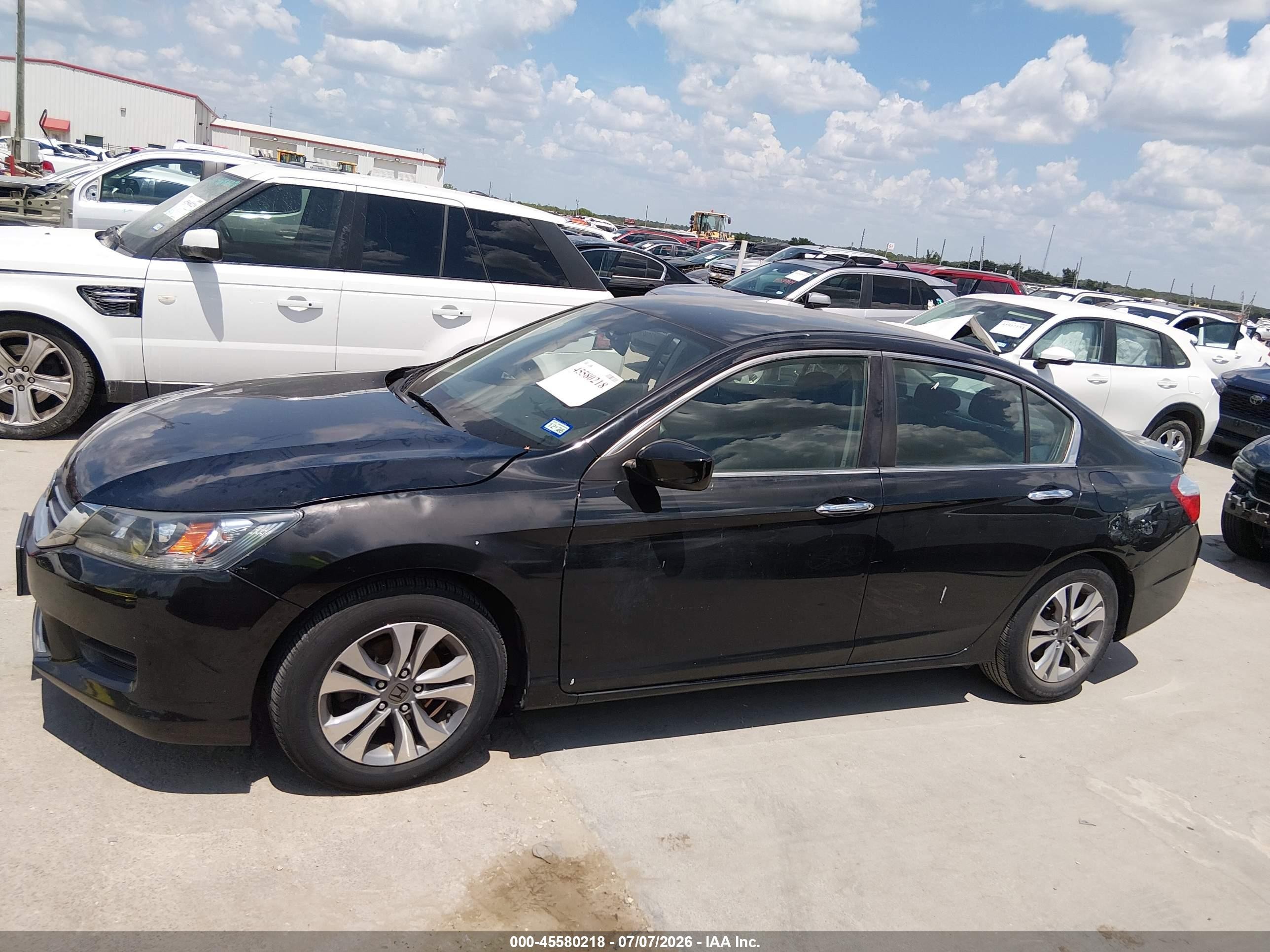 2015 Honda Accord Lx Black vin: 1HGCR2F37FA066551