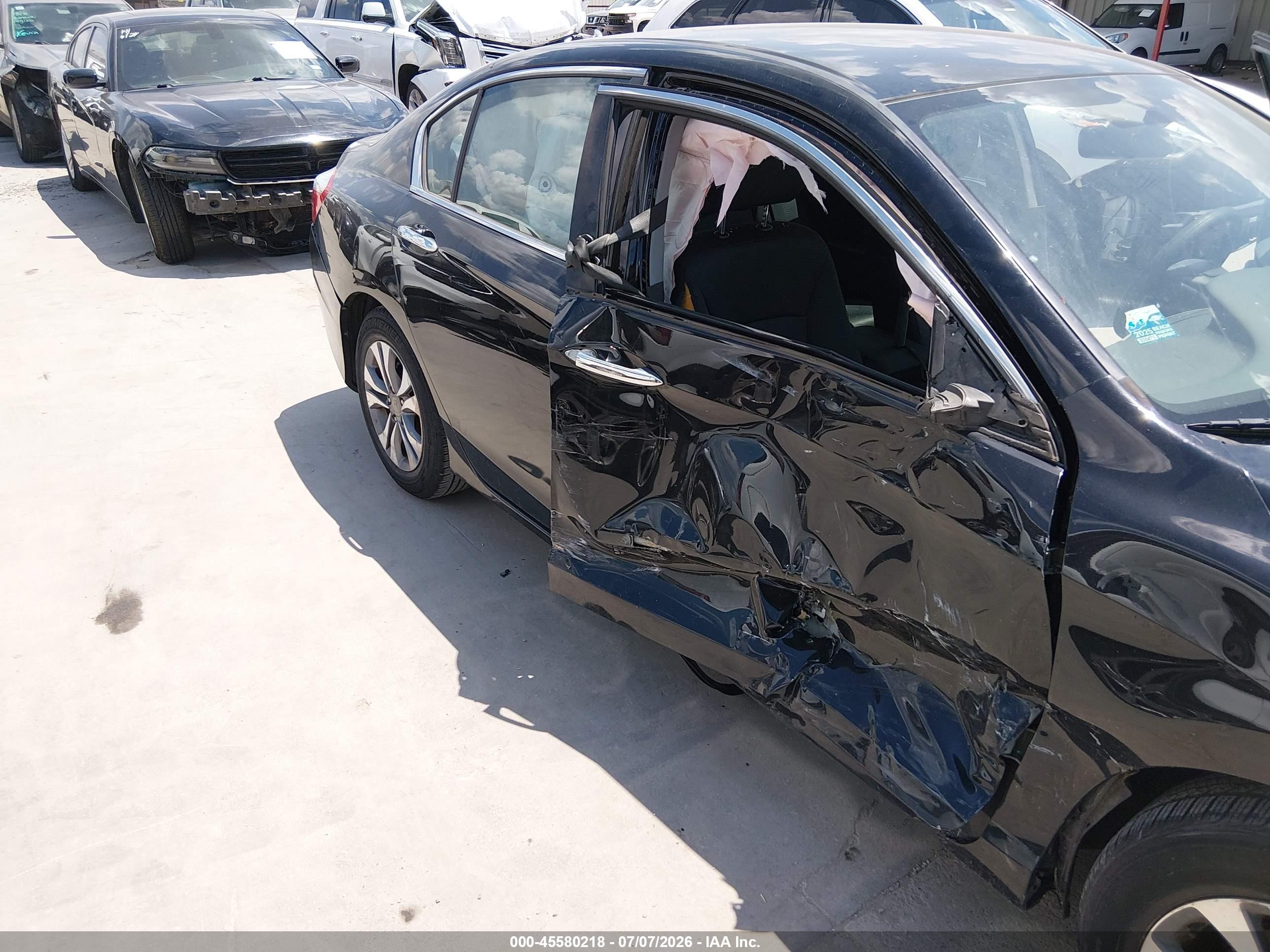 2015 Honda Accord Lx Black vin: 1HGCR2F37FA066551