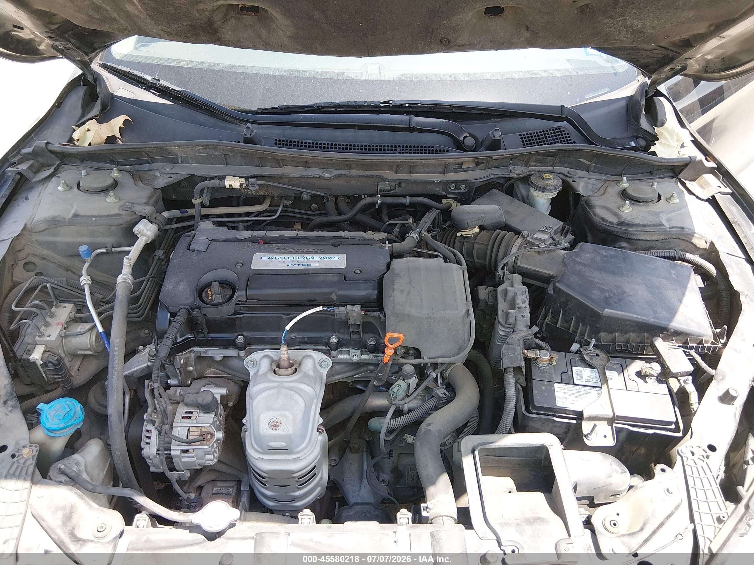 2015 Honda Accord Lx Black vin: 1HGCR2F37FA066551