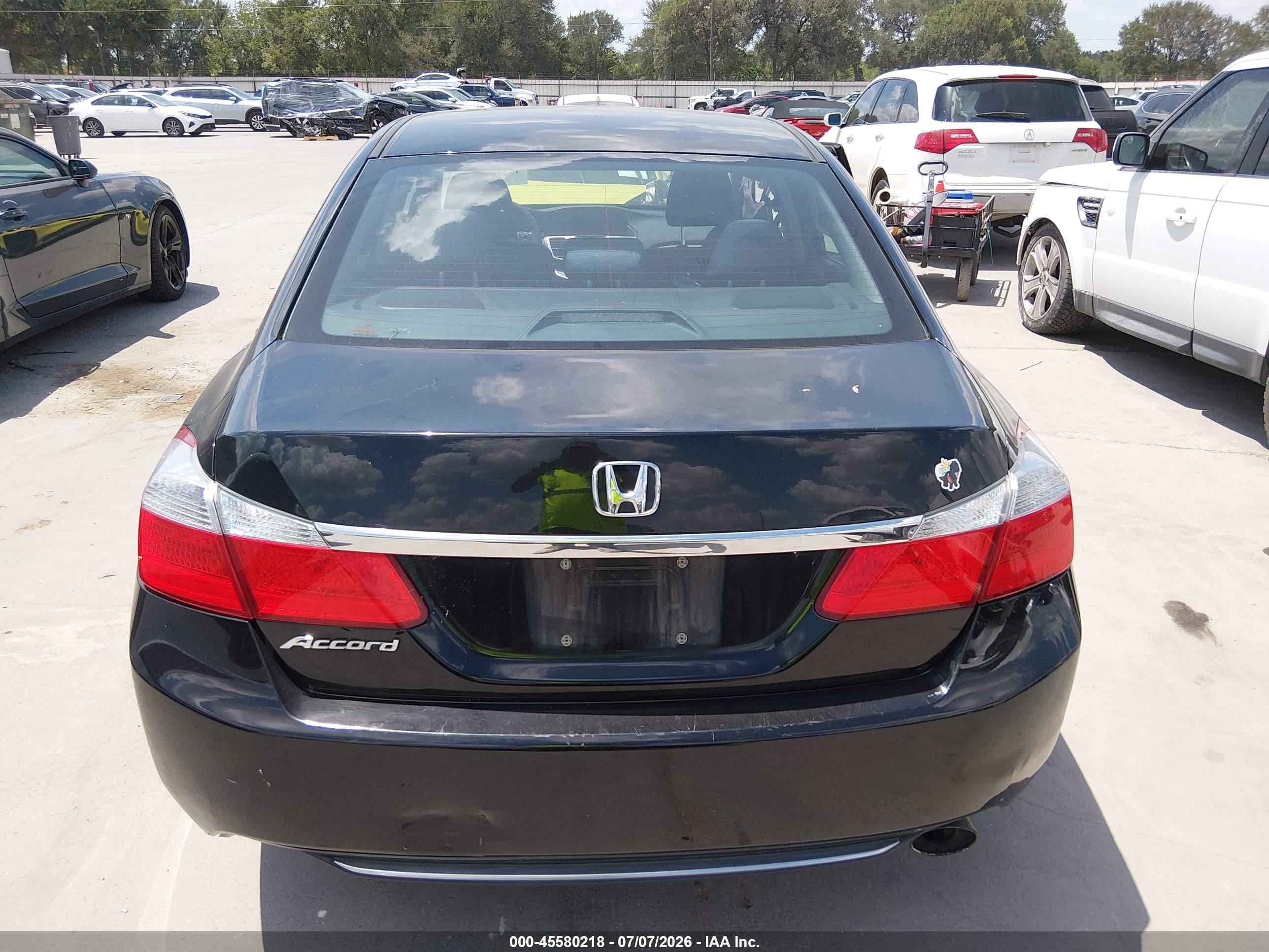 2015 Honda Accord Lx Black vin: 1HGCR2F37FA066551