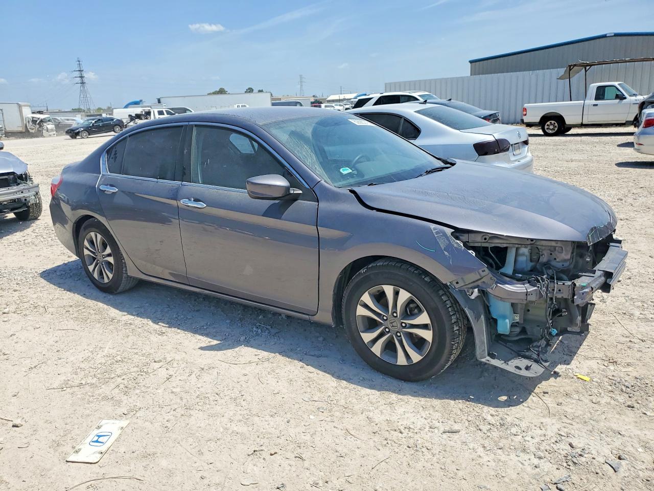 2015 Honda Accord Lx Gray vin: 1HGCR2F37FA070261