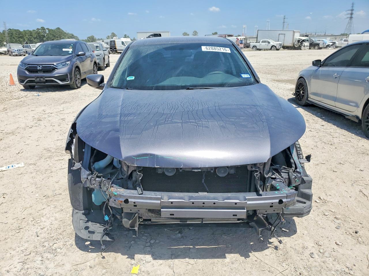 2015 Honda Accord Lx Gray vin: 1HGCR2F37FA070261