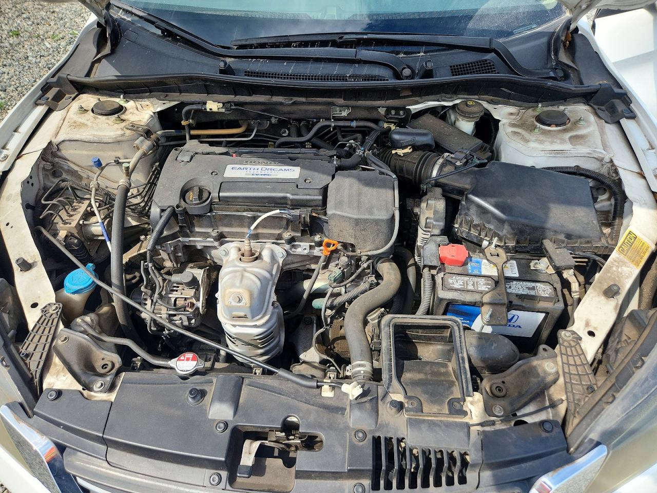 2015 Honda Accord Lx White vin: 1HGCR2F37FA086086
