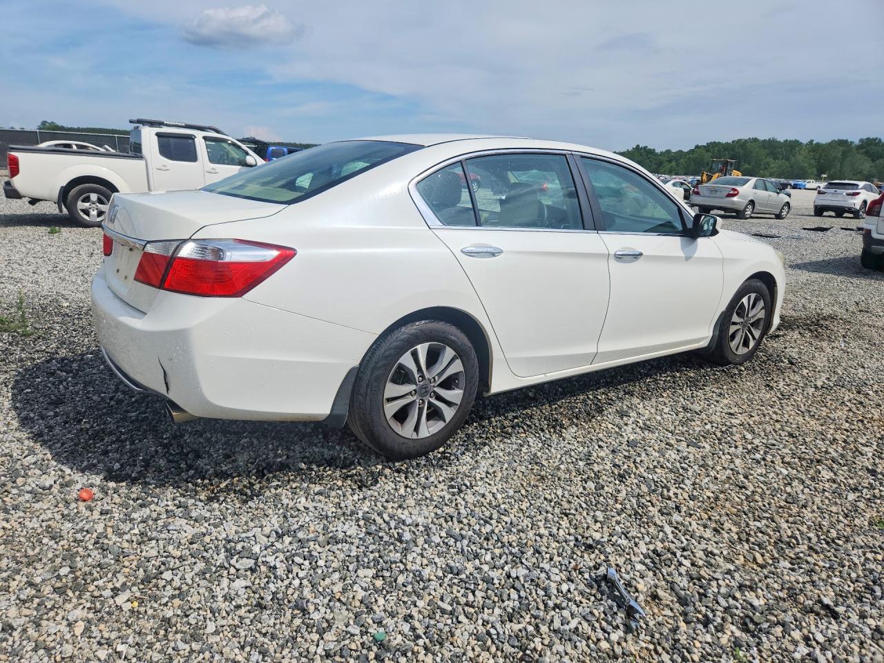 2015 Honda Accord Lx White vin: 1HGCR2F37FA086086