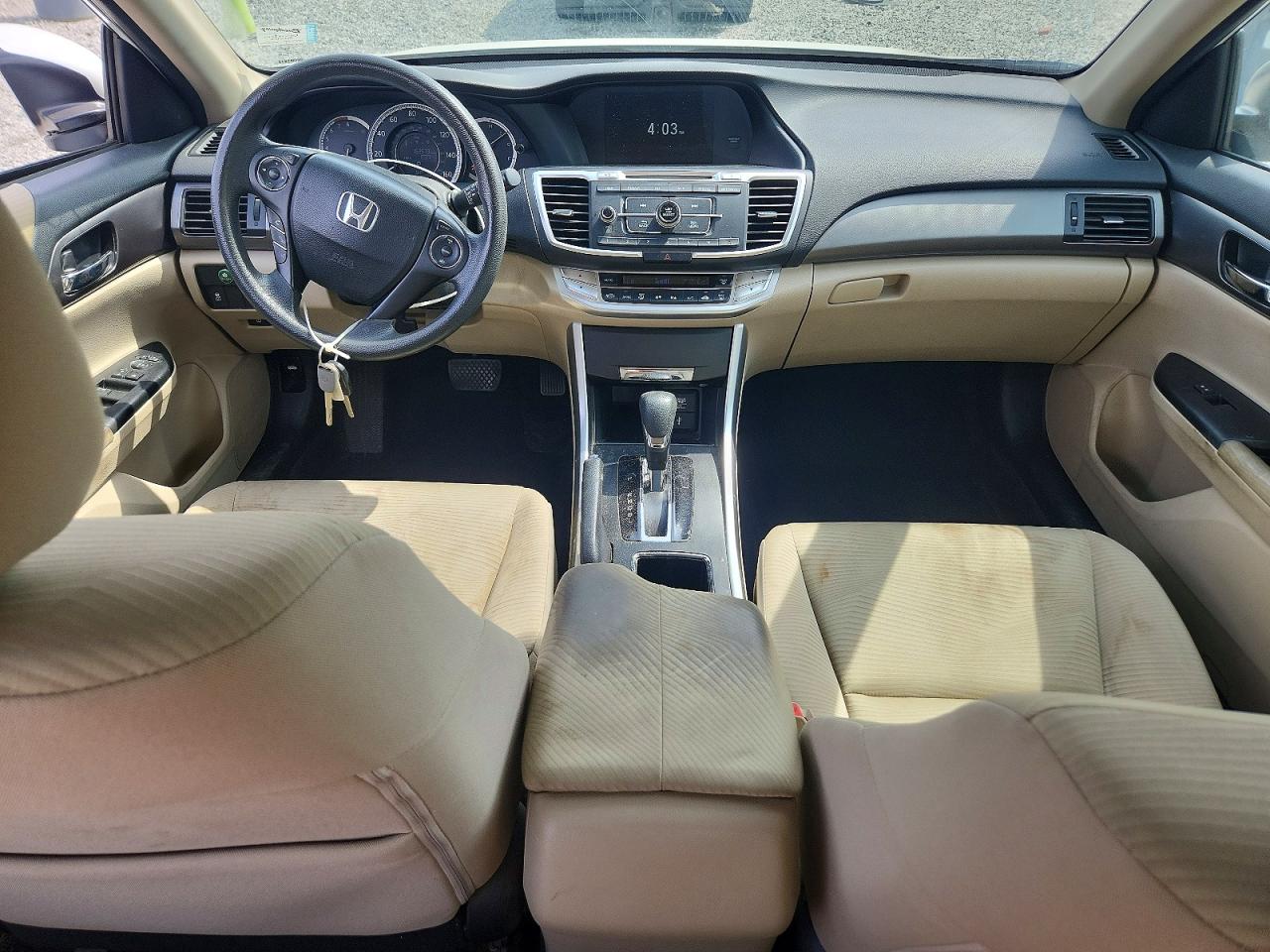 2015 Honda Accord Lx White vin: 1HGCR2F37FA086086