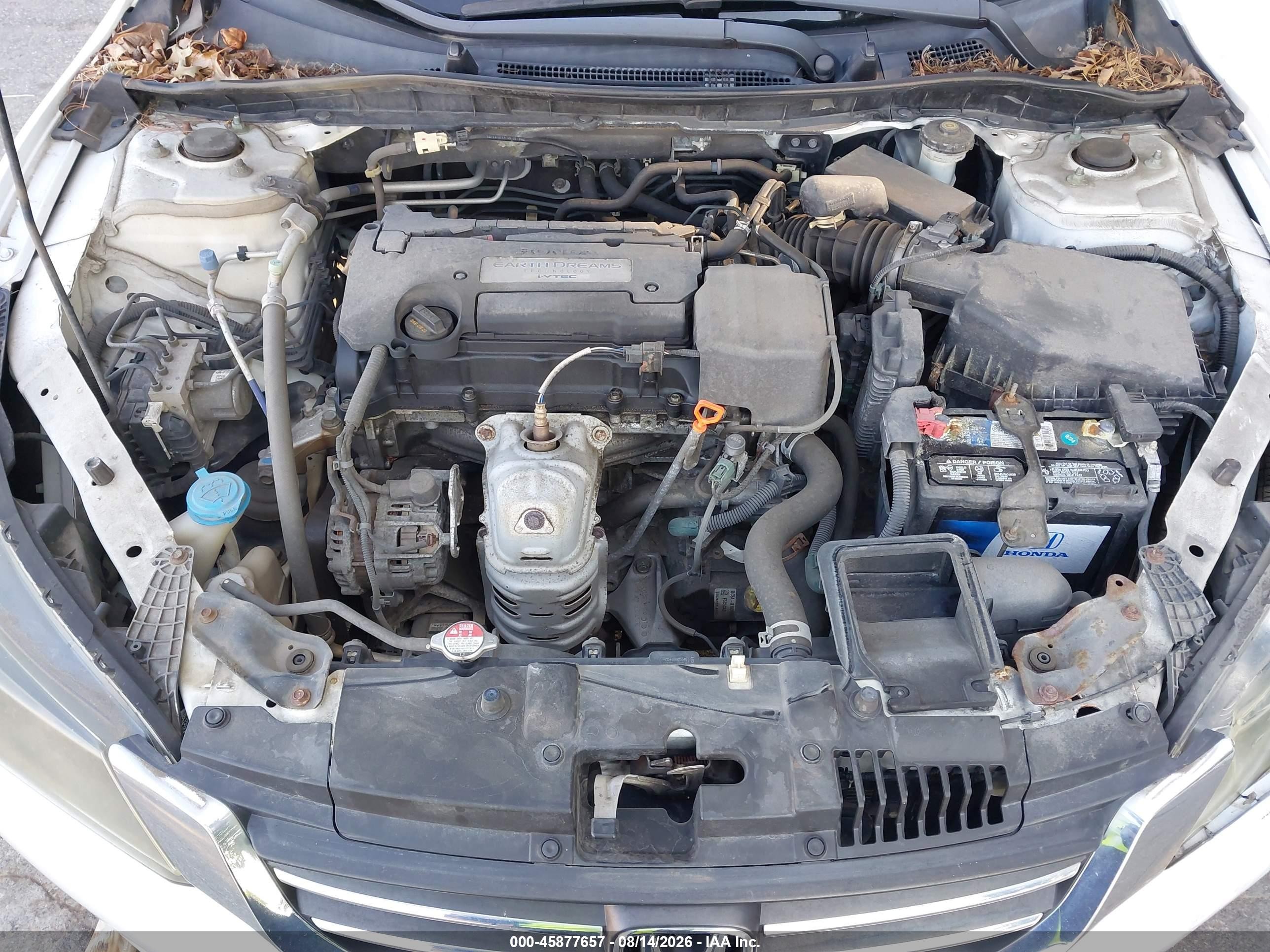 2015 Honda Accord Lx Белый vin: 1HGCR2F37FA089635
