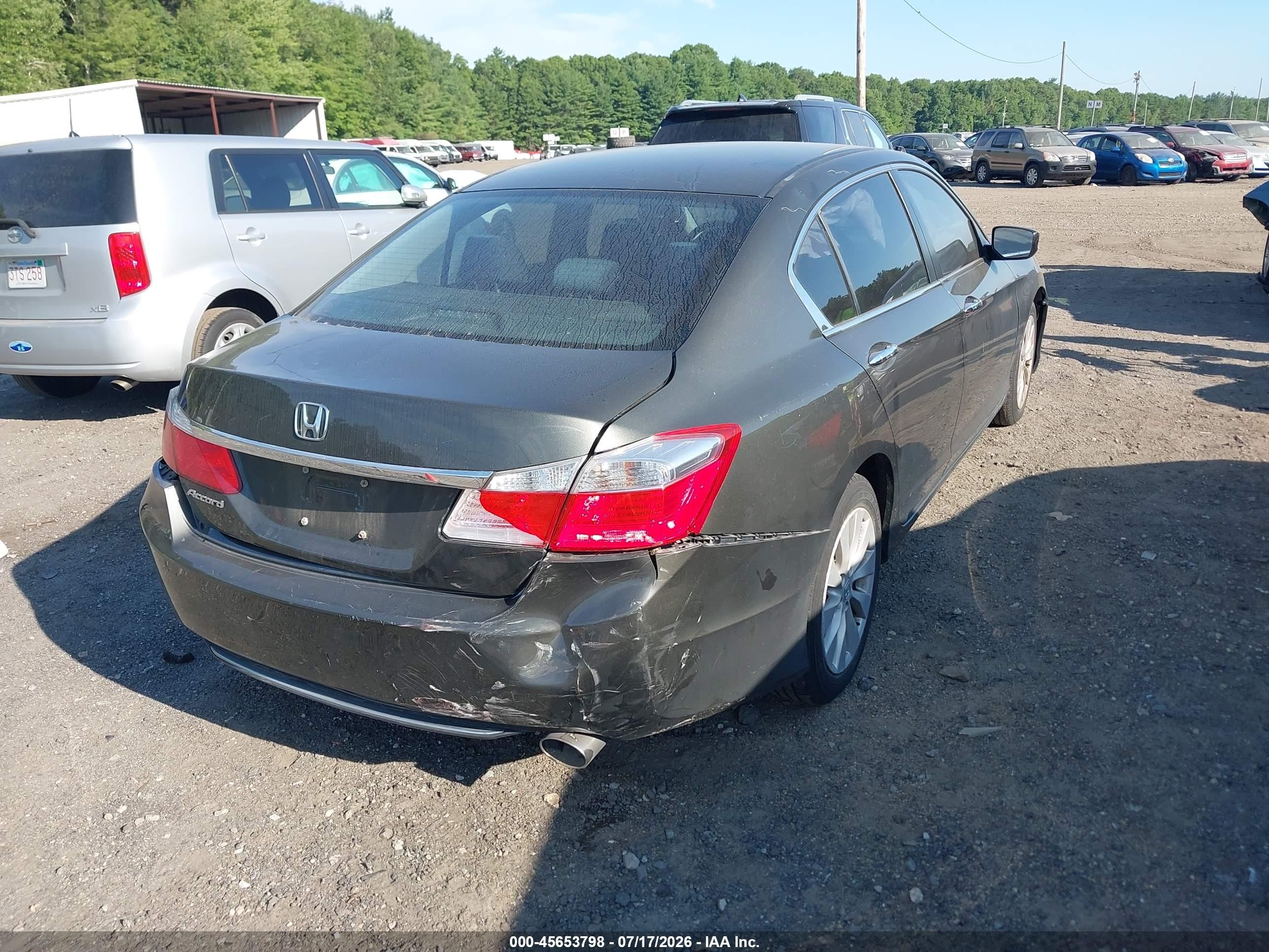 2015 Honda Accord Lx Gray vin: 1HGCR2F37FA095113