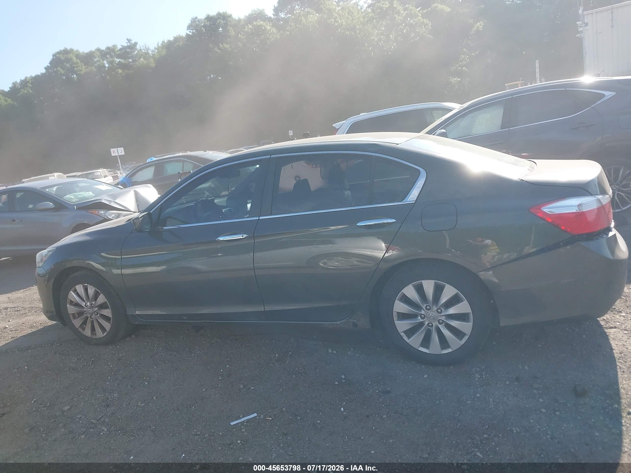 2015 Honda Accord Lx Gray vin: 1HGCR2F37FA095113