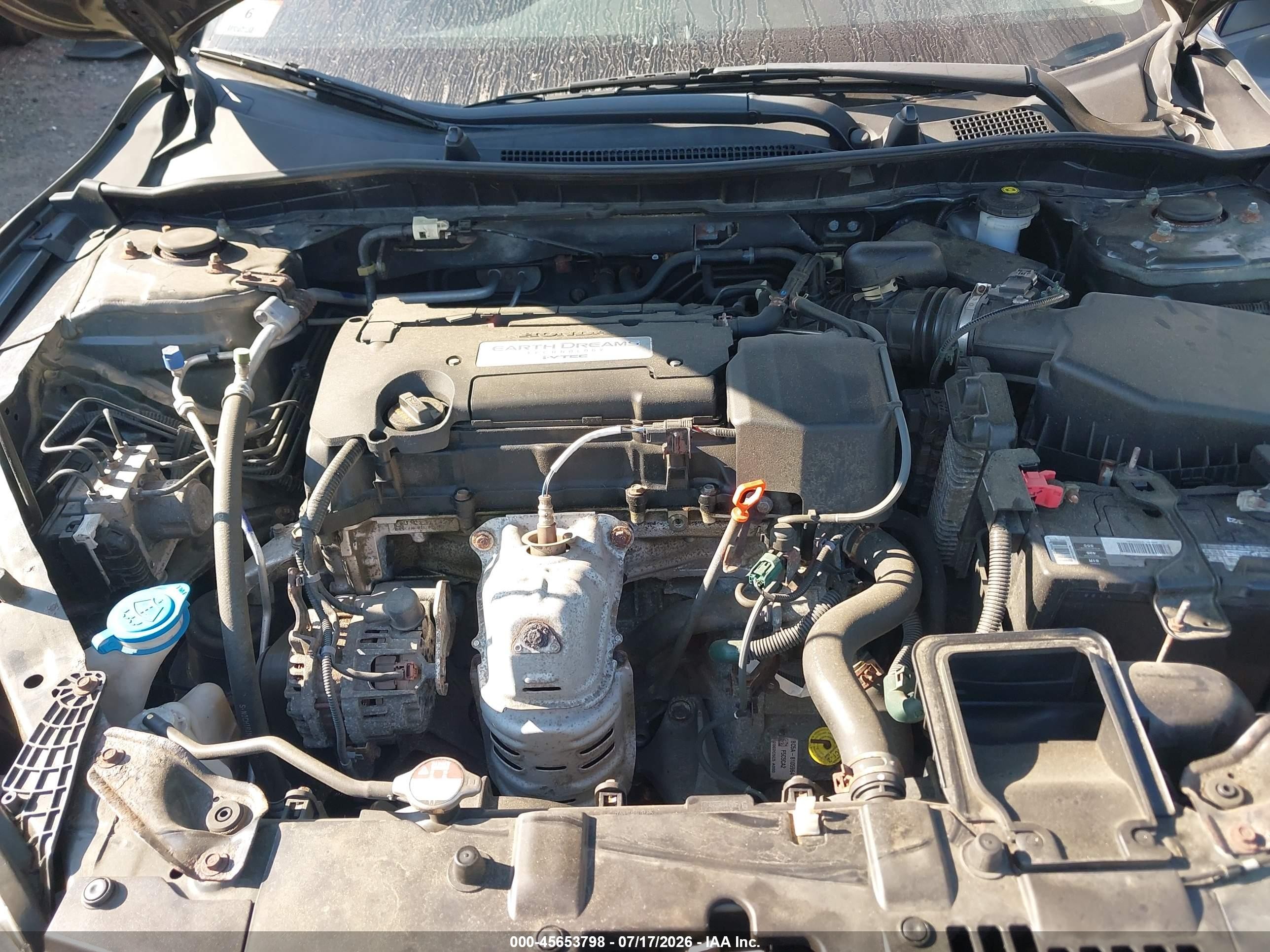 2015 Honda Accord Lx Gray vin: 1HGCR2F37FA095113