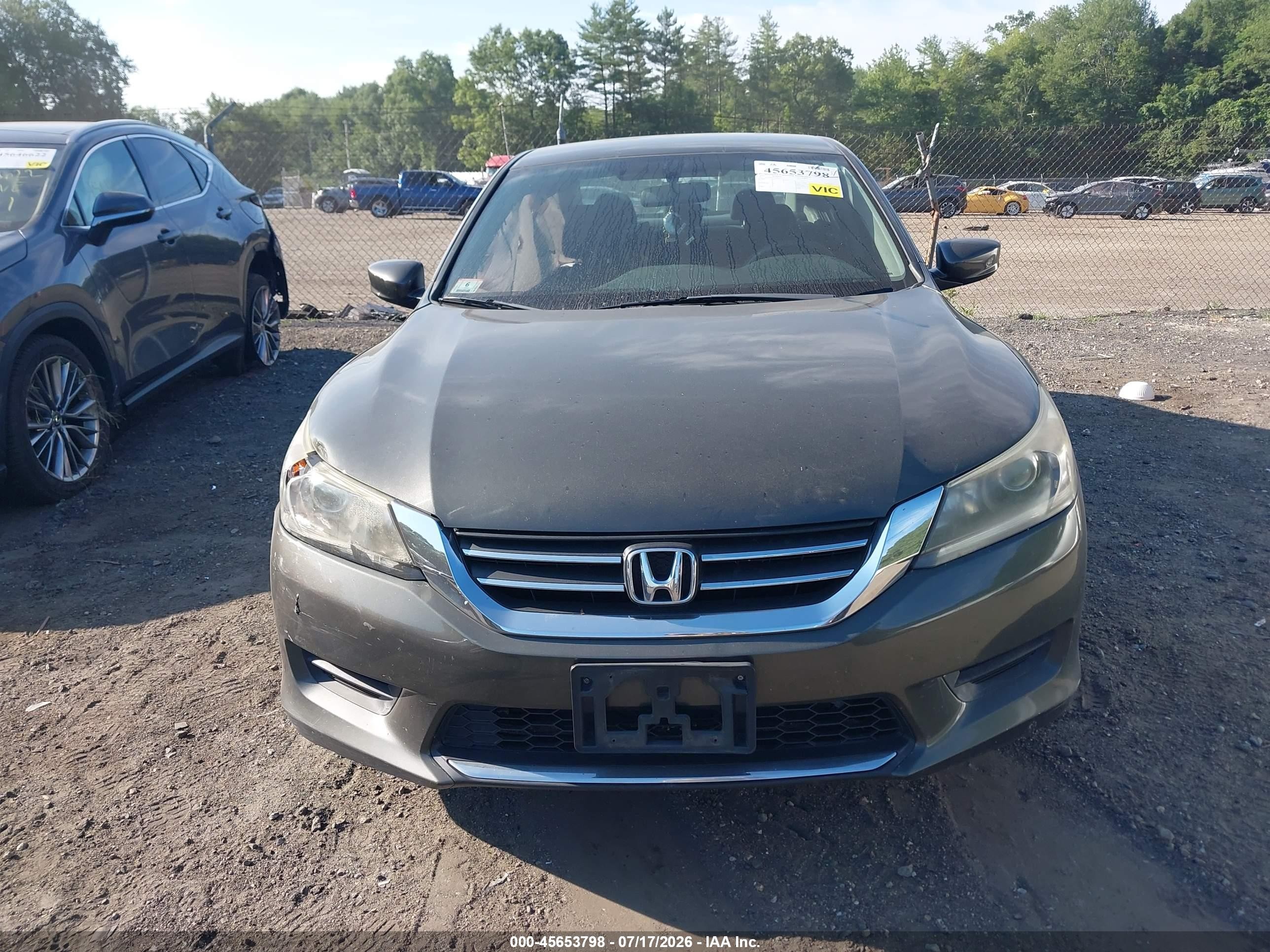 2015 Honda Accord Lx Gray vin: 1HGCR2F37FA095113