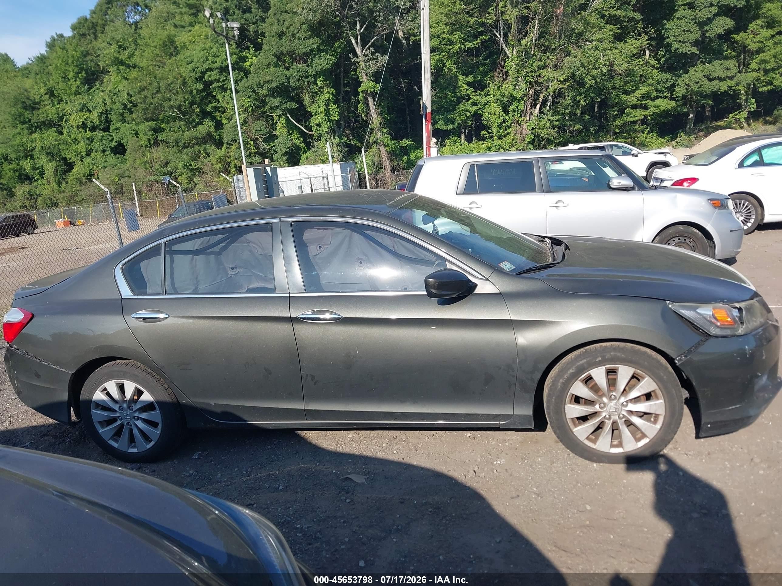 2015 Honda Accord Lx Gray vin: 1HGCR2F37FA095113