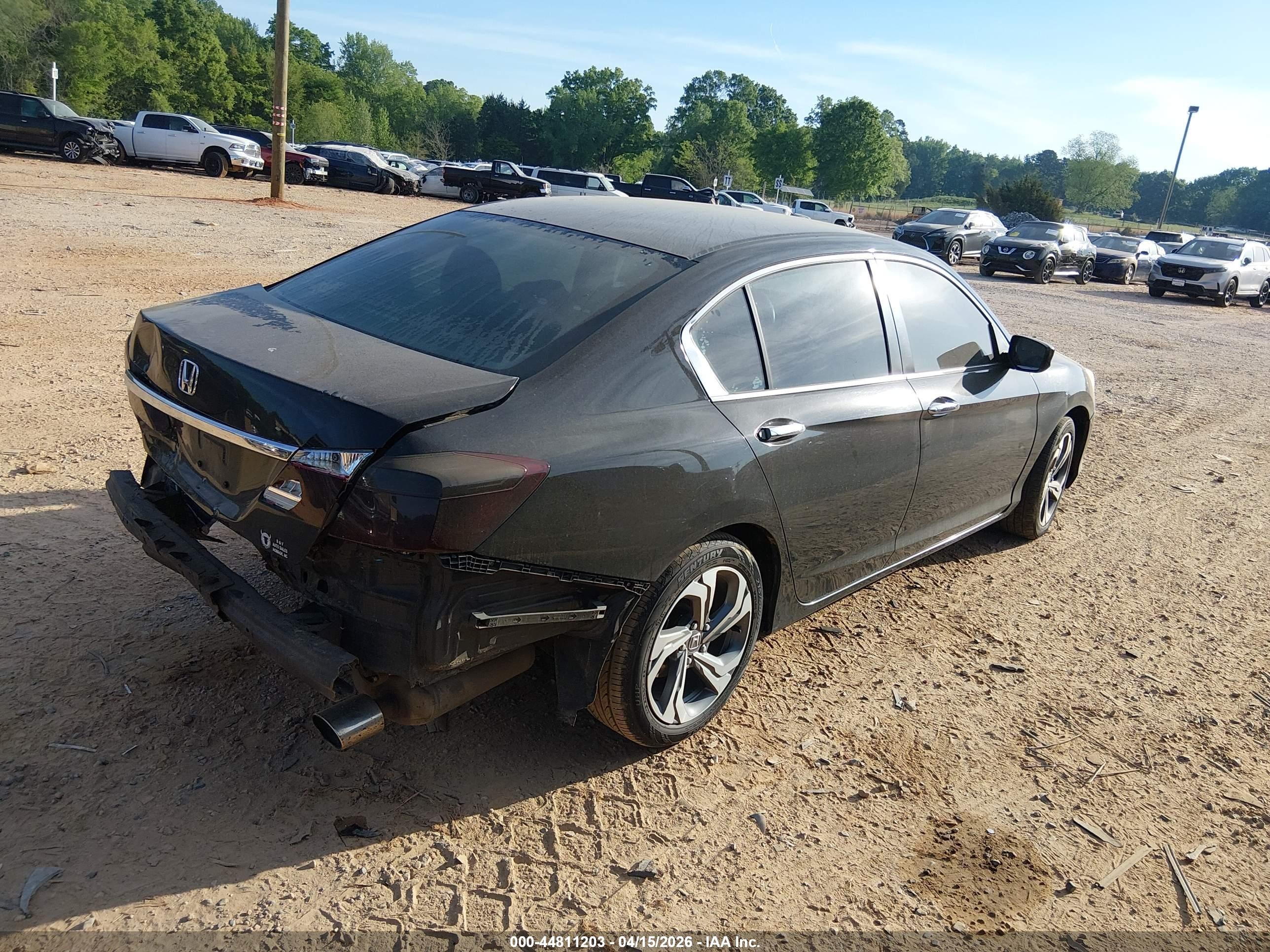2015 Honda Accord Lx Black vin: 1HGCR2F37FA095810
