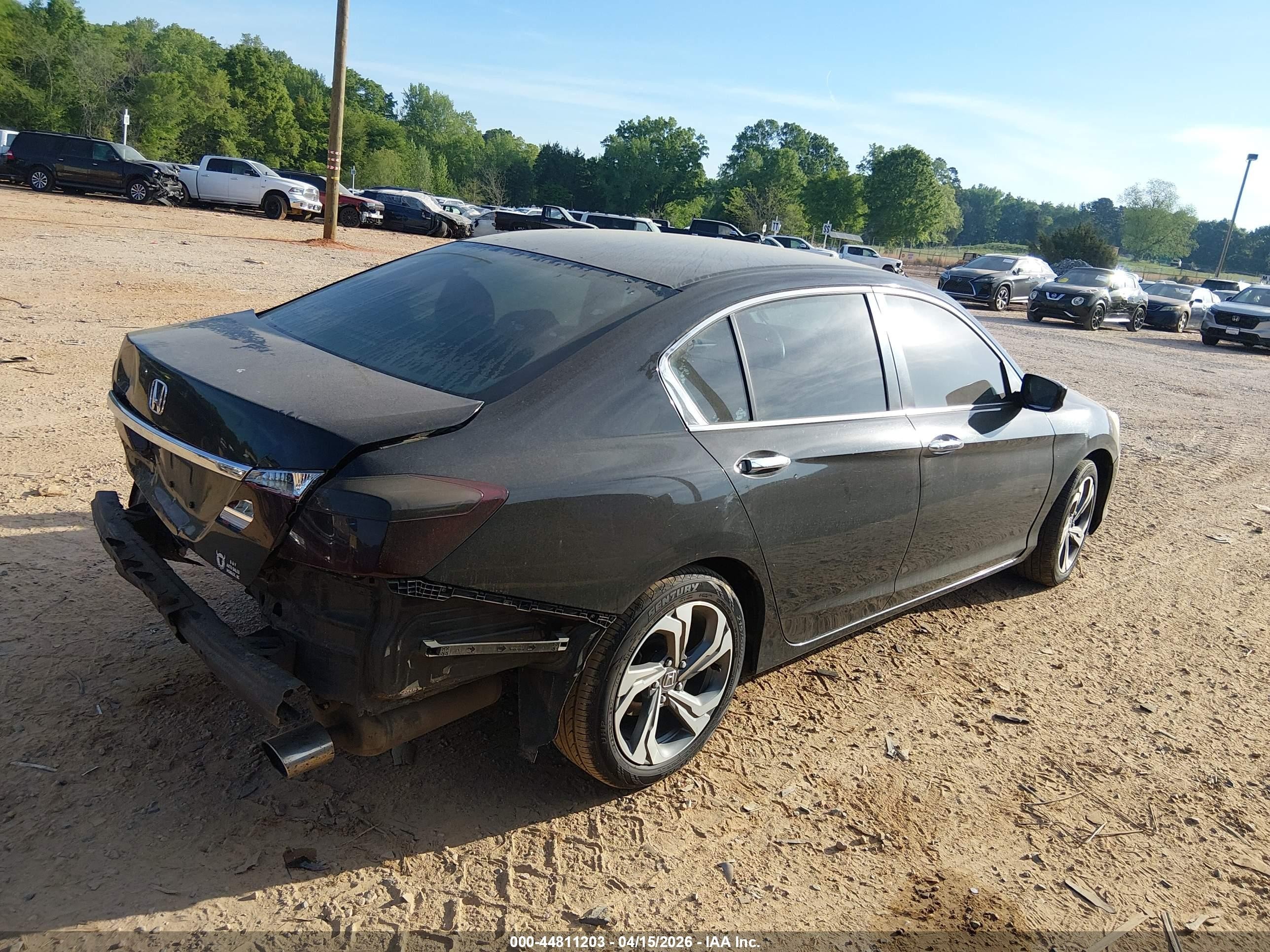 2015 Honda Accord Lx Black vin: 1HGCR2F37FA095810