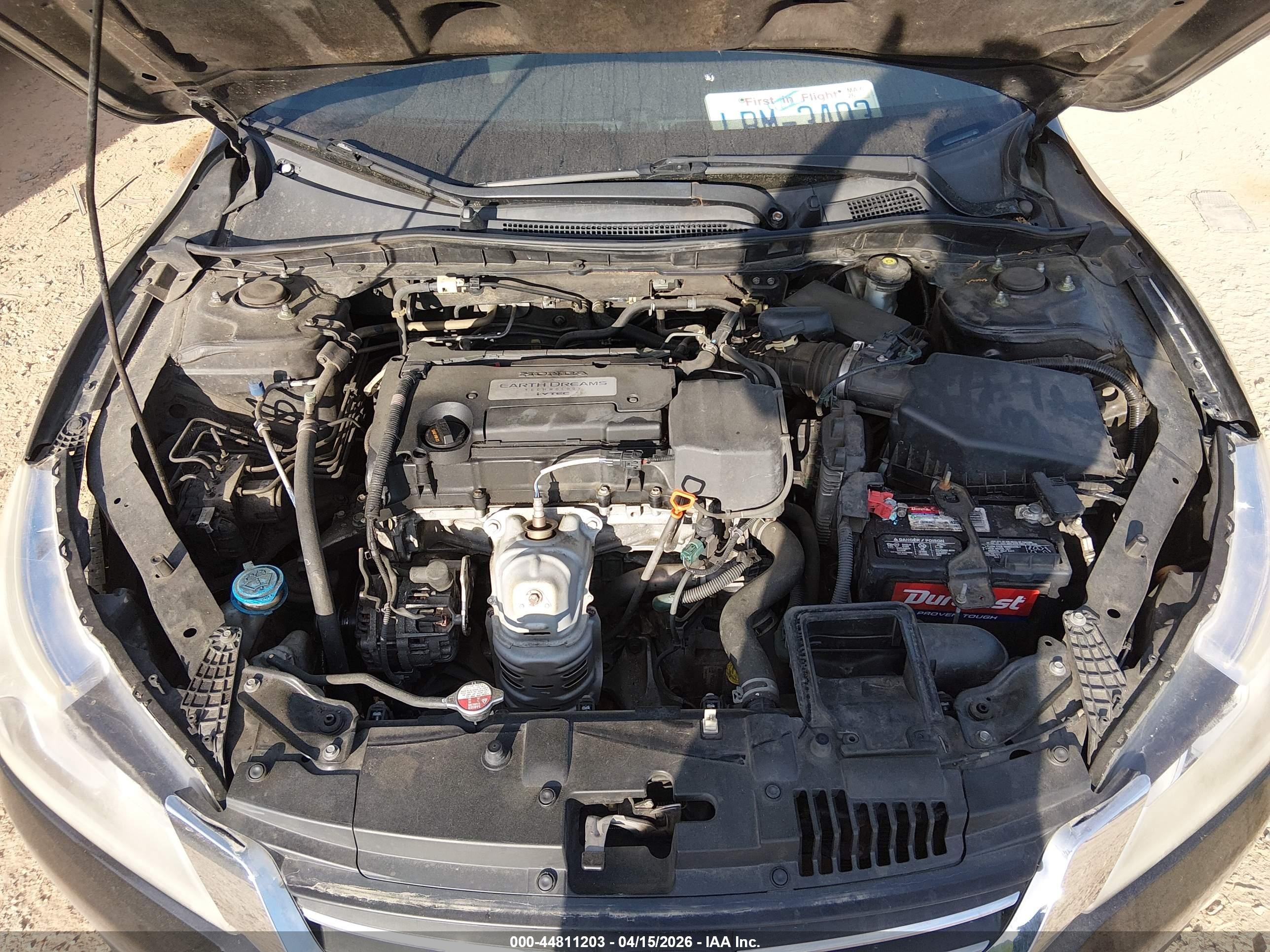 2015 Honda Accord Lx Black vin: 1HGCR2F37FA095810