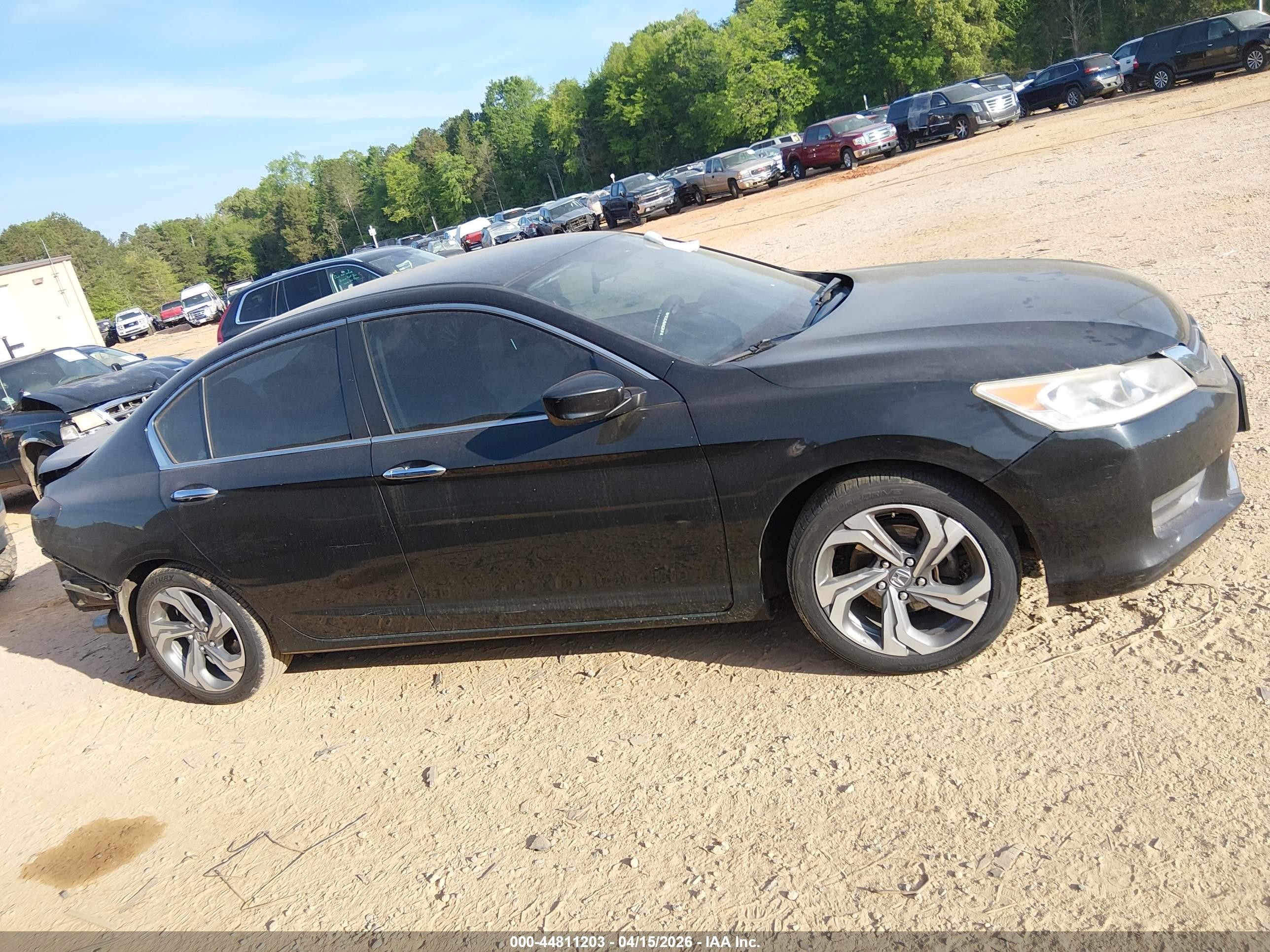 2015 Honda Accord Lx Black vin: 1HGCR2F37FA095810