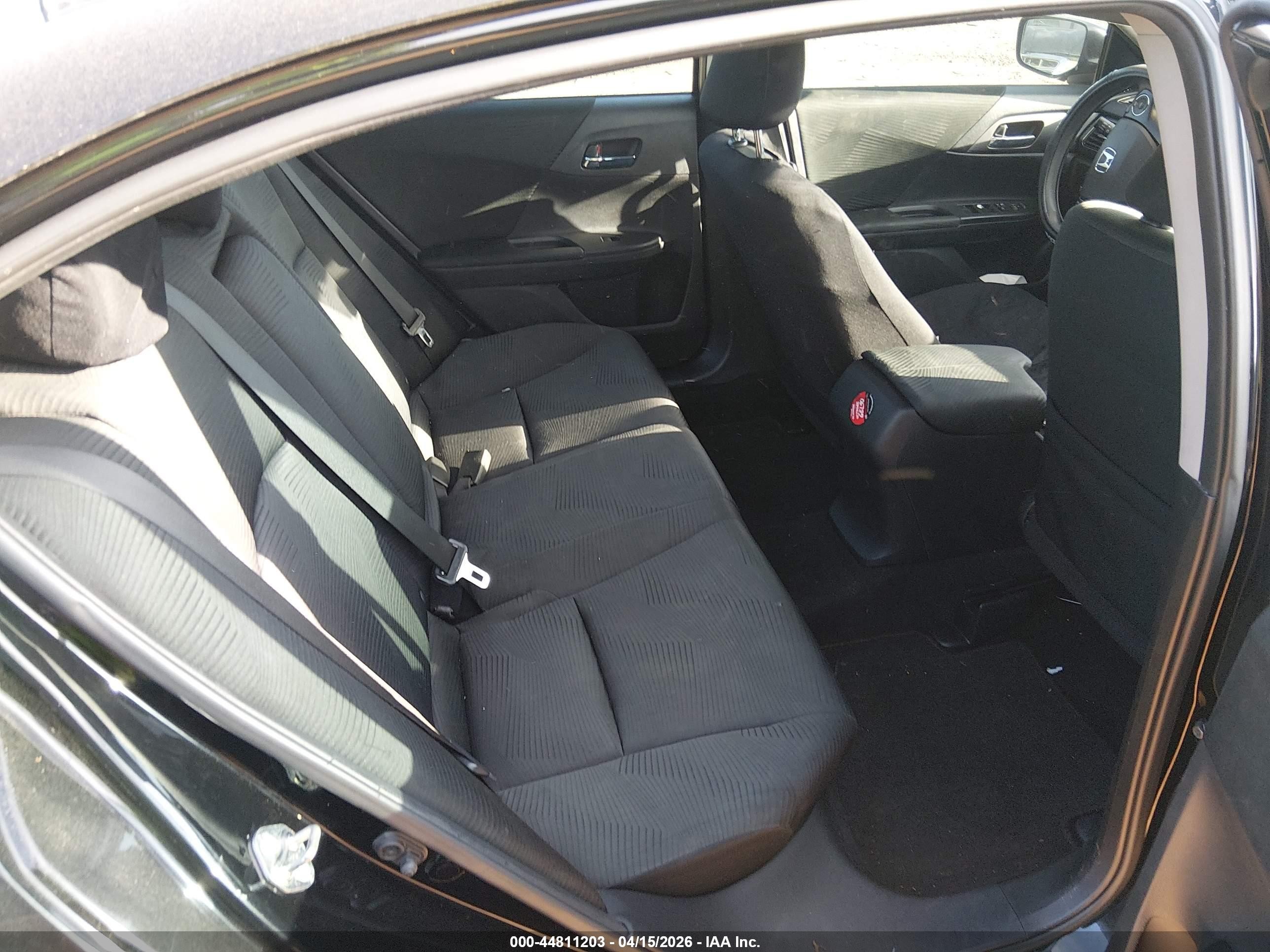 2015 Honda Accord Lx Black vin: 1HGCR2F37FA095810