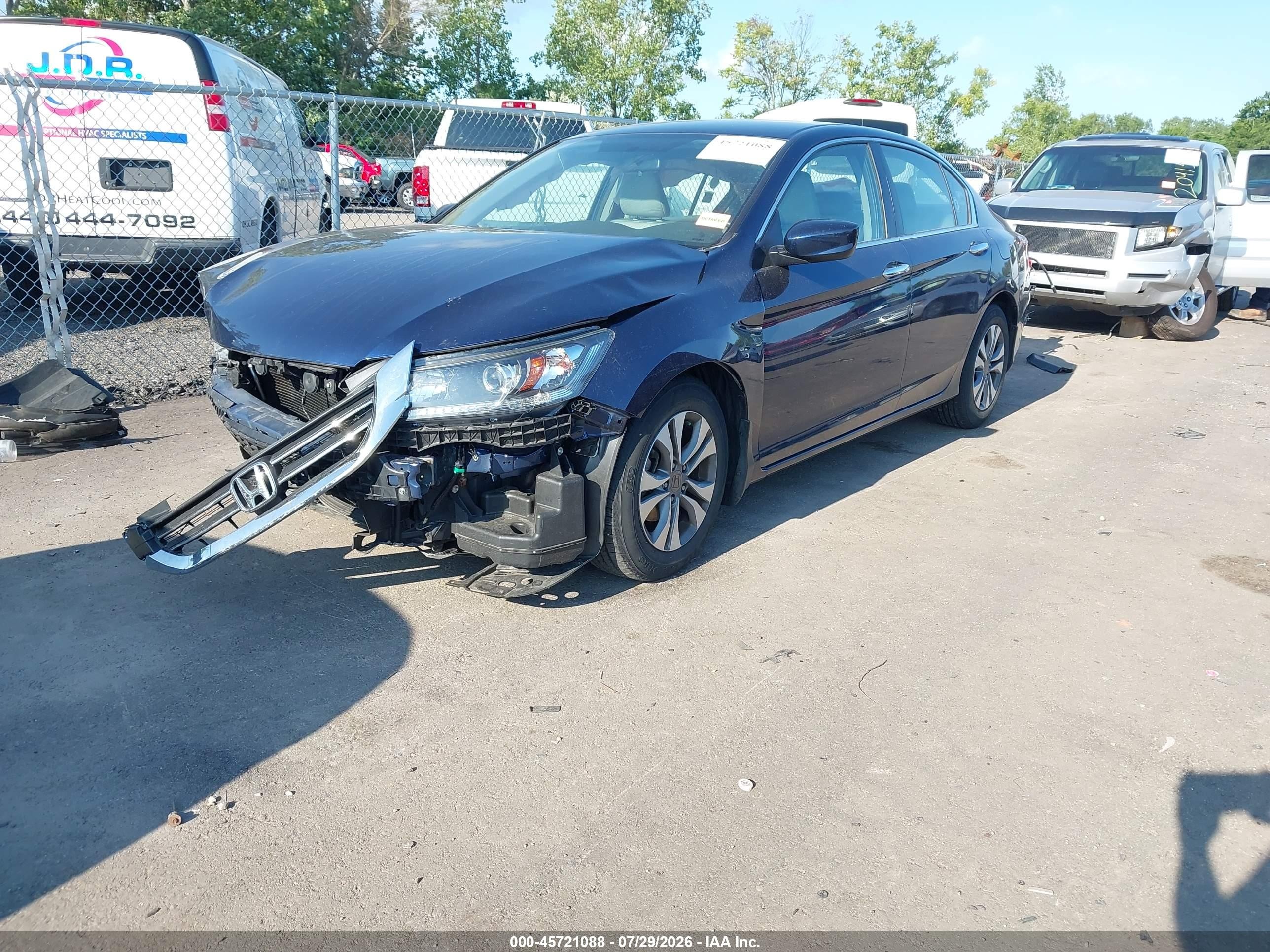 2015 Honda Accord Lx Синий vin: 1HGCR2F37FA112220