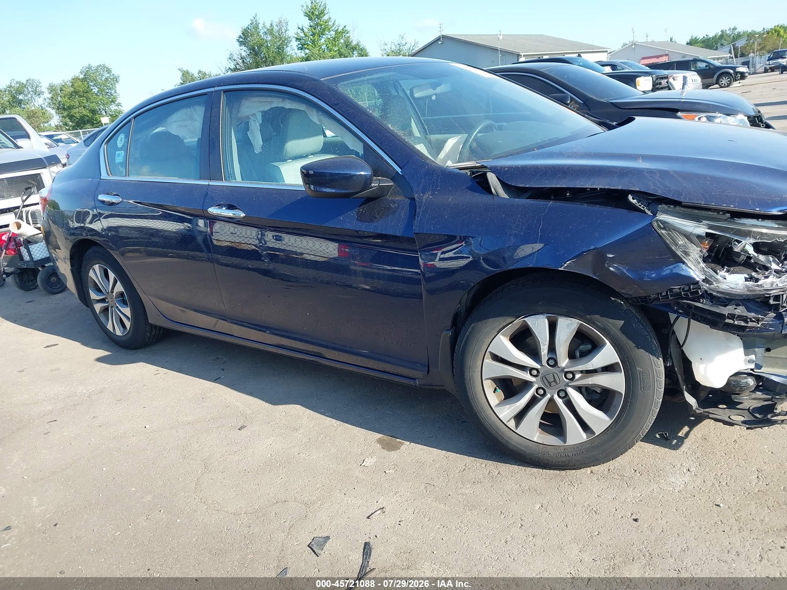 2015 Honda Accord Lx Синий vin: 1HGCR2F37FA112220
