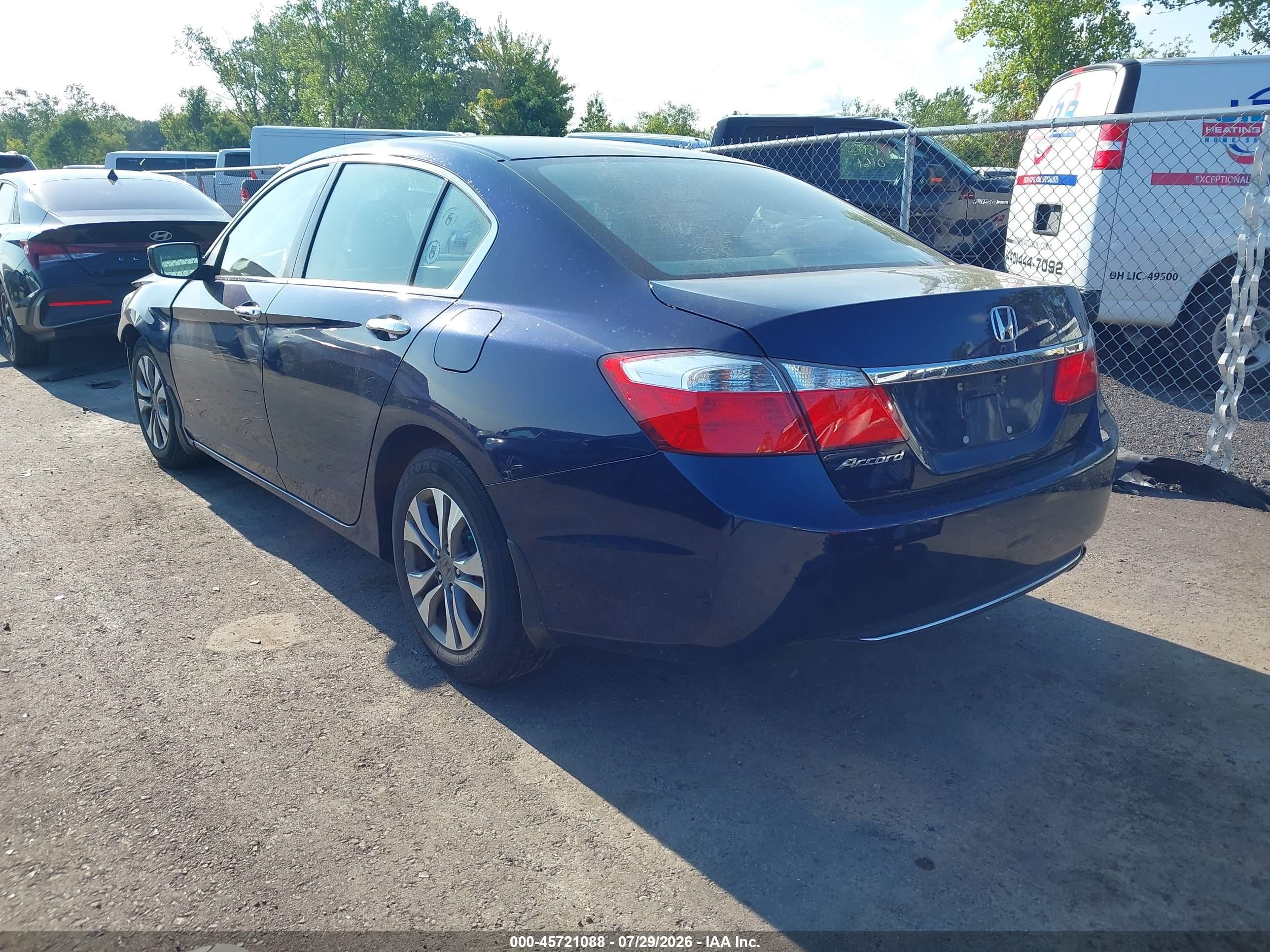 2015 Honda Accord Lx Синий vin: 1HGCR2F37FA112220
