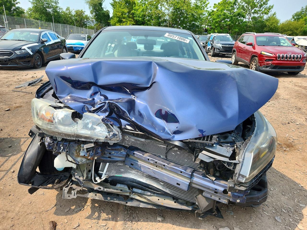 2015 Honda Accord Lx Blue vin: 1HGCR2F37FA129745