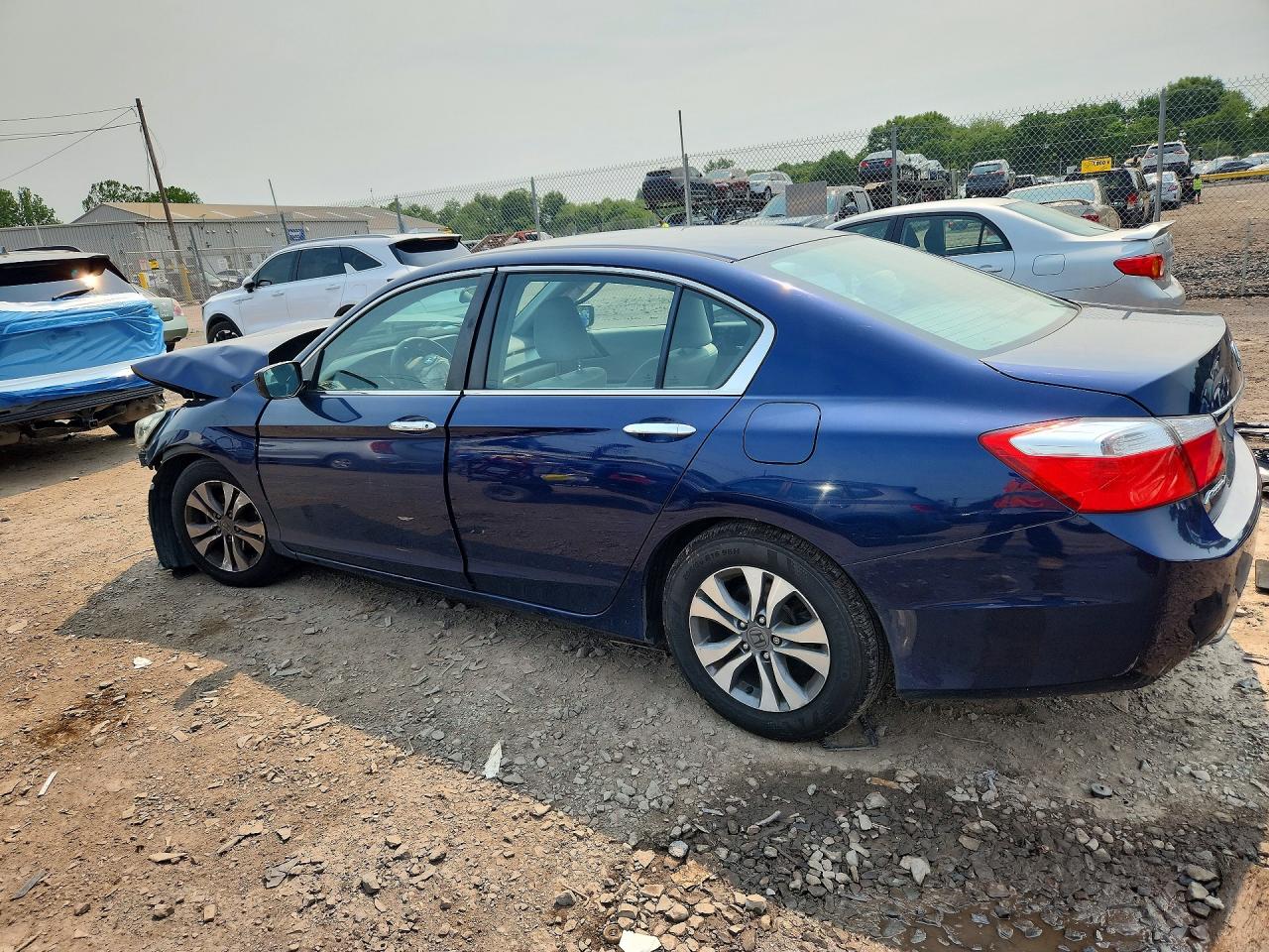 2015 Honda Accord Lx Blue vin: 1HGCR2F37FA129745