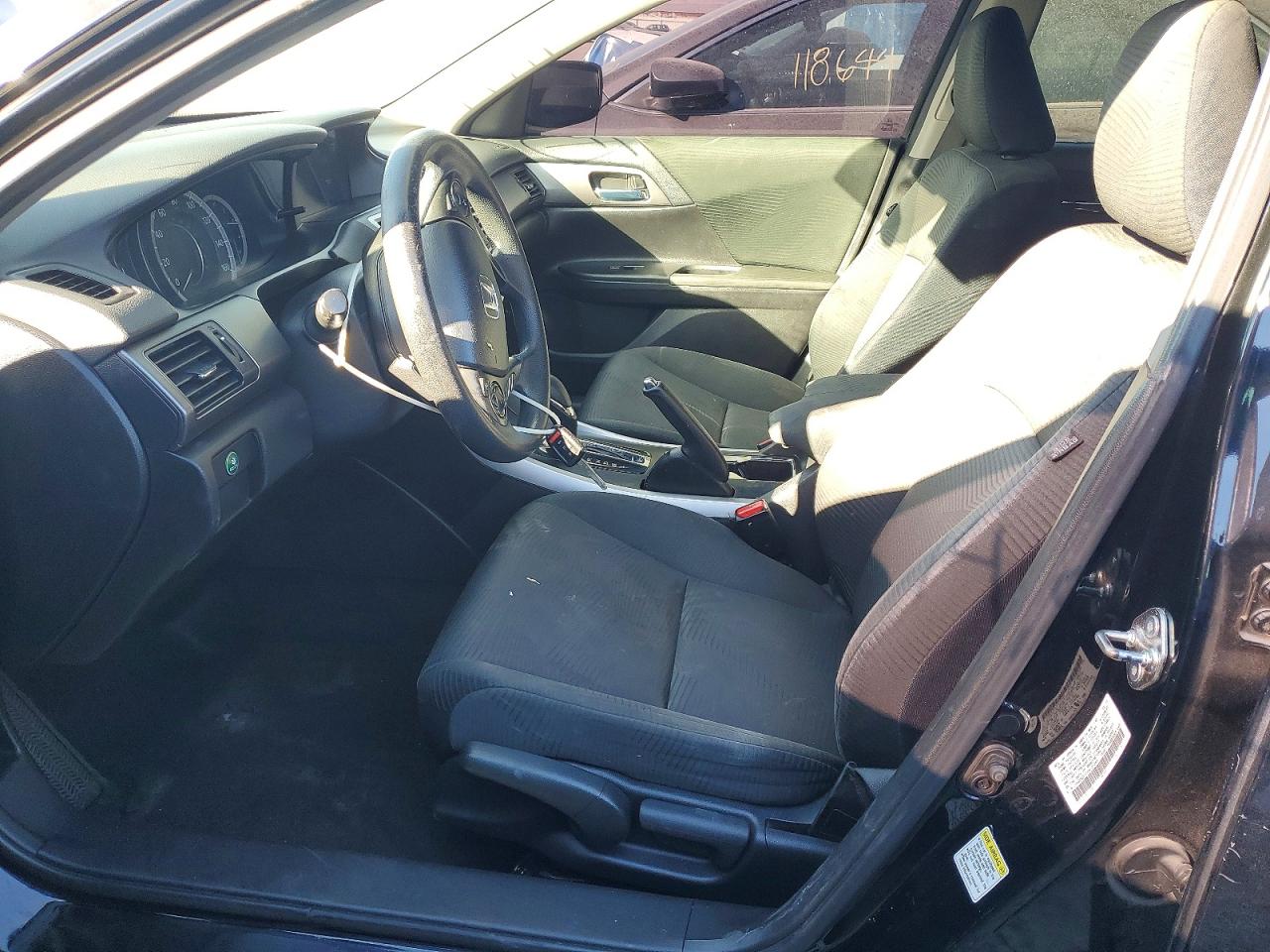 2015 Honda Accord Lx Black vin: 1HGCR2F37FA131348