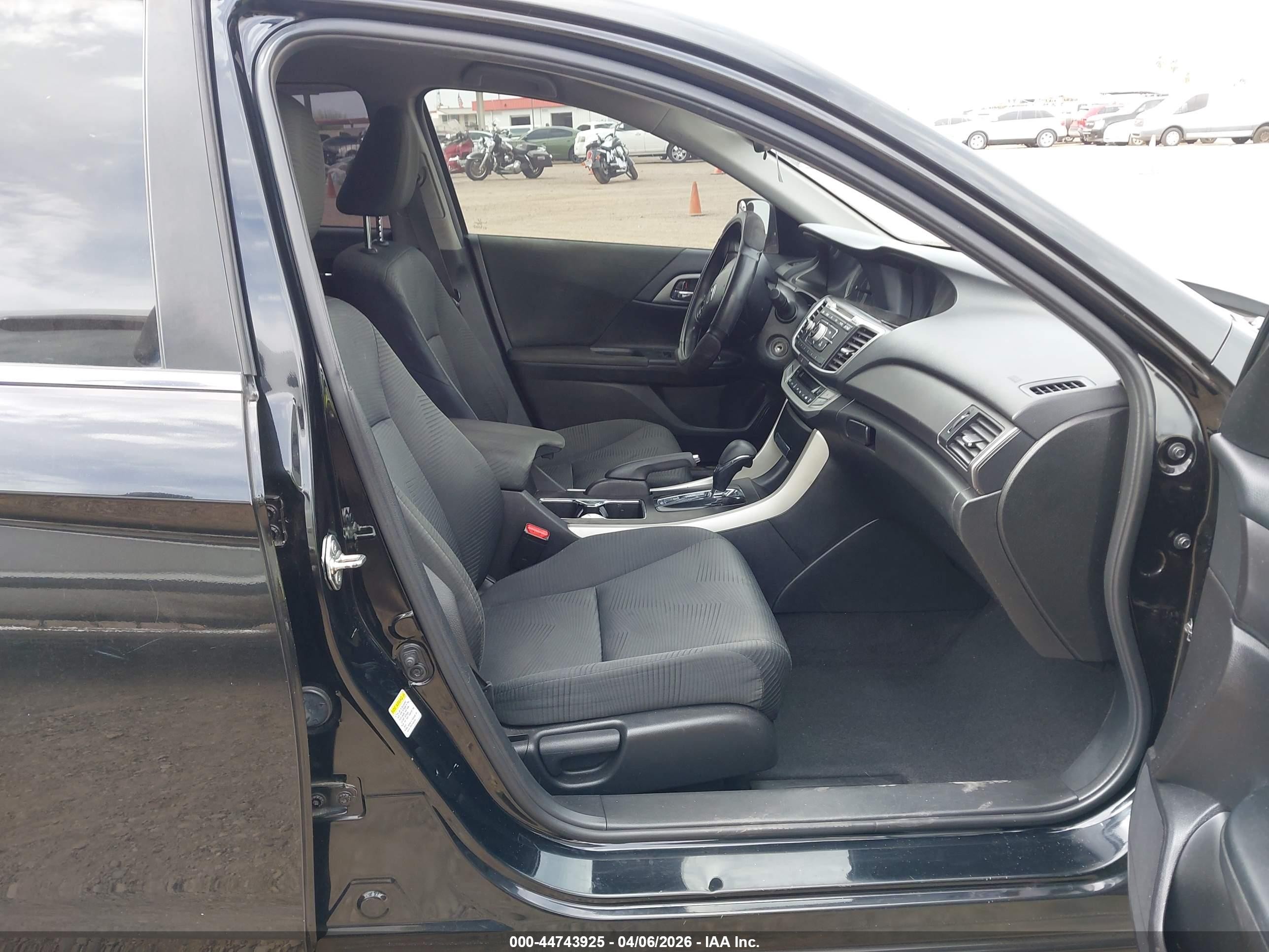 2015 Honda Accord Lx Black vin: 1HGCR2F37FA156203