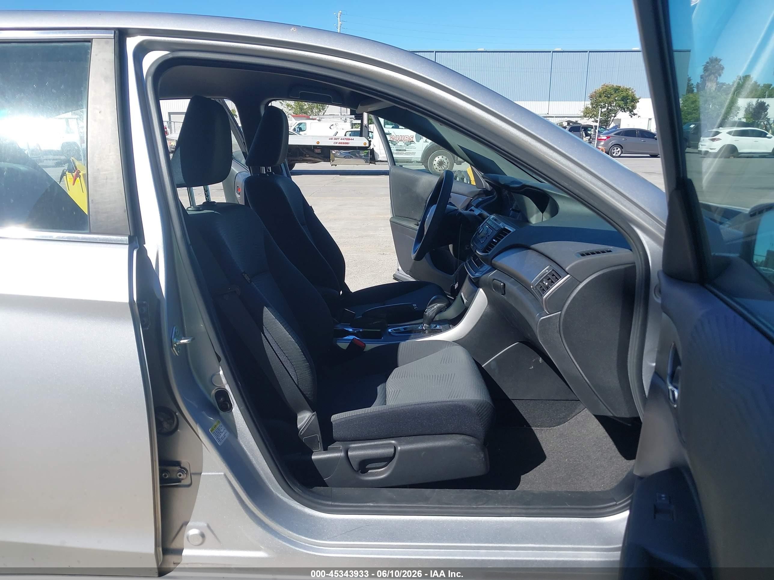 2015 Honda Accord Lx Gray vin: 1HGCR2F37FA157562