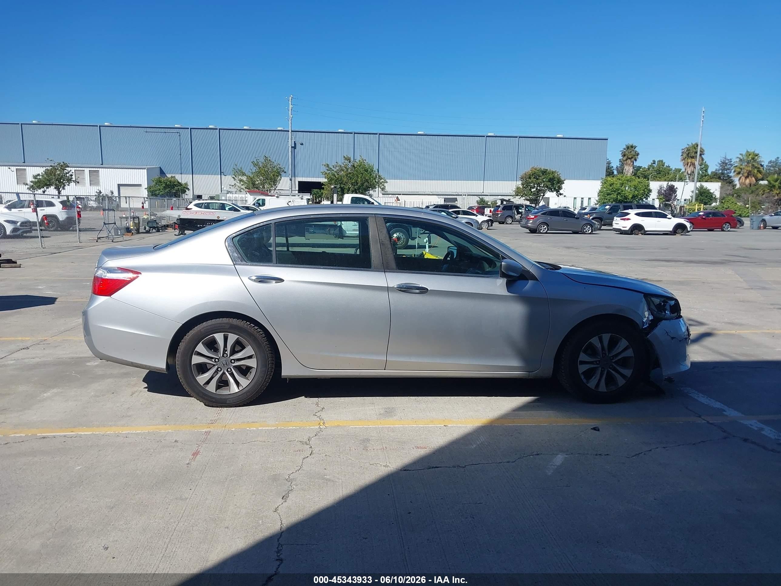 2015 Honda Accord Lx Gray vin: 1HGCR2F37FA157562