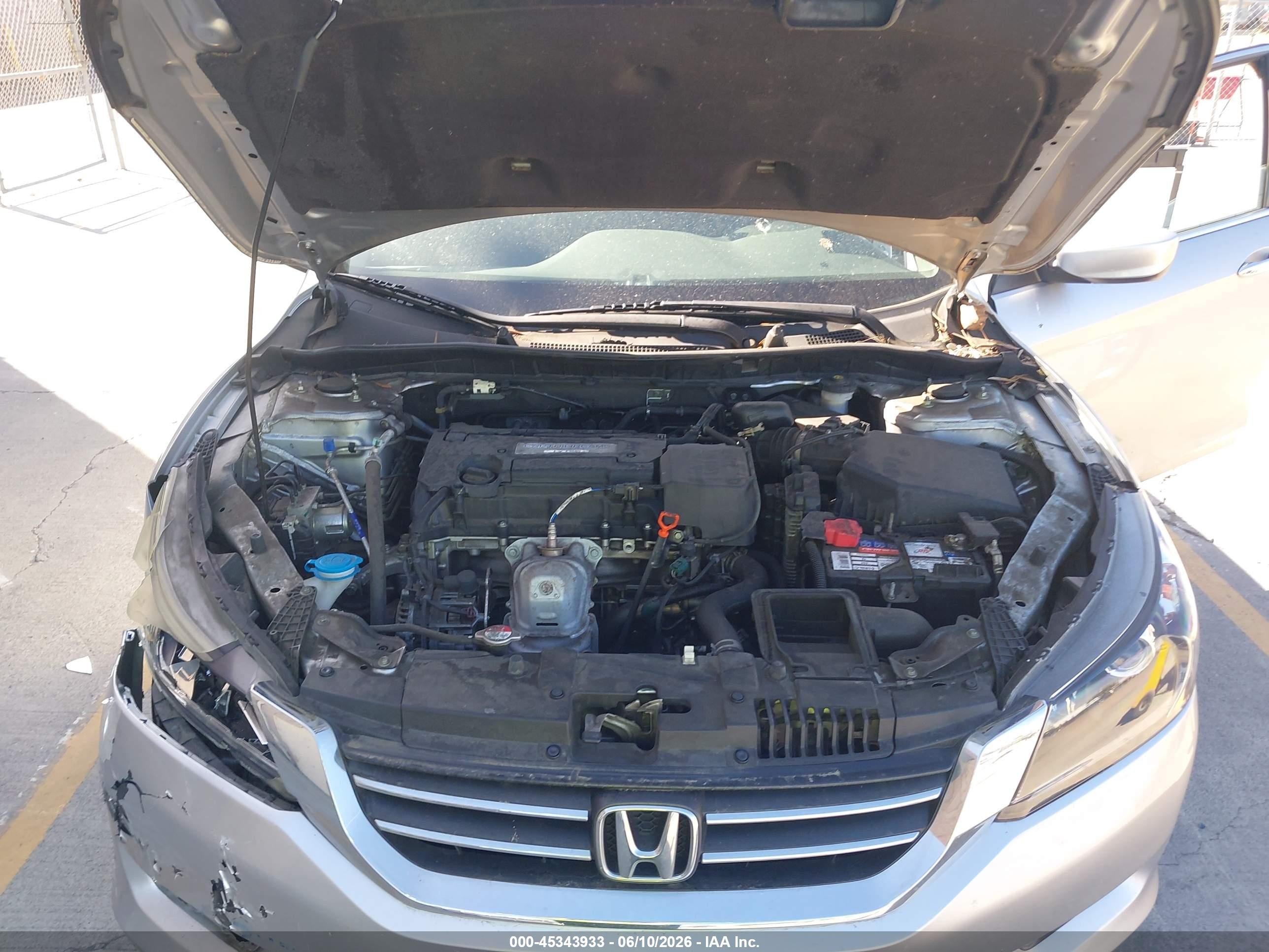 2015 Honda Accord Lx Gray vin: 1HGCR2F37FA157562