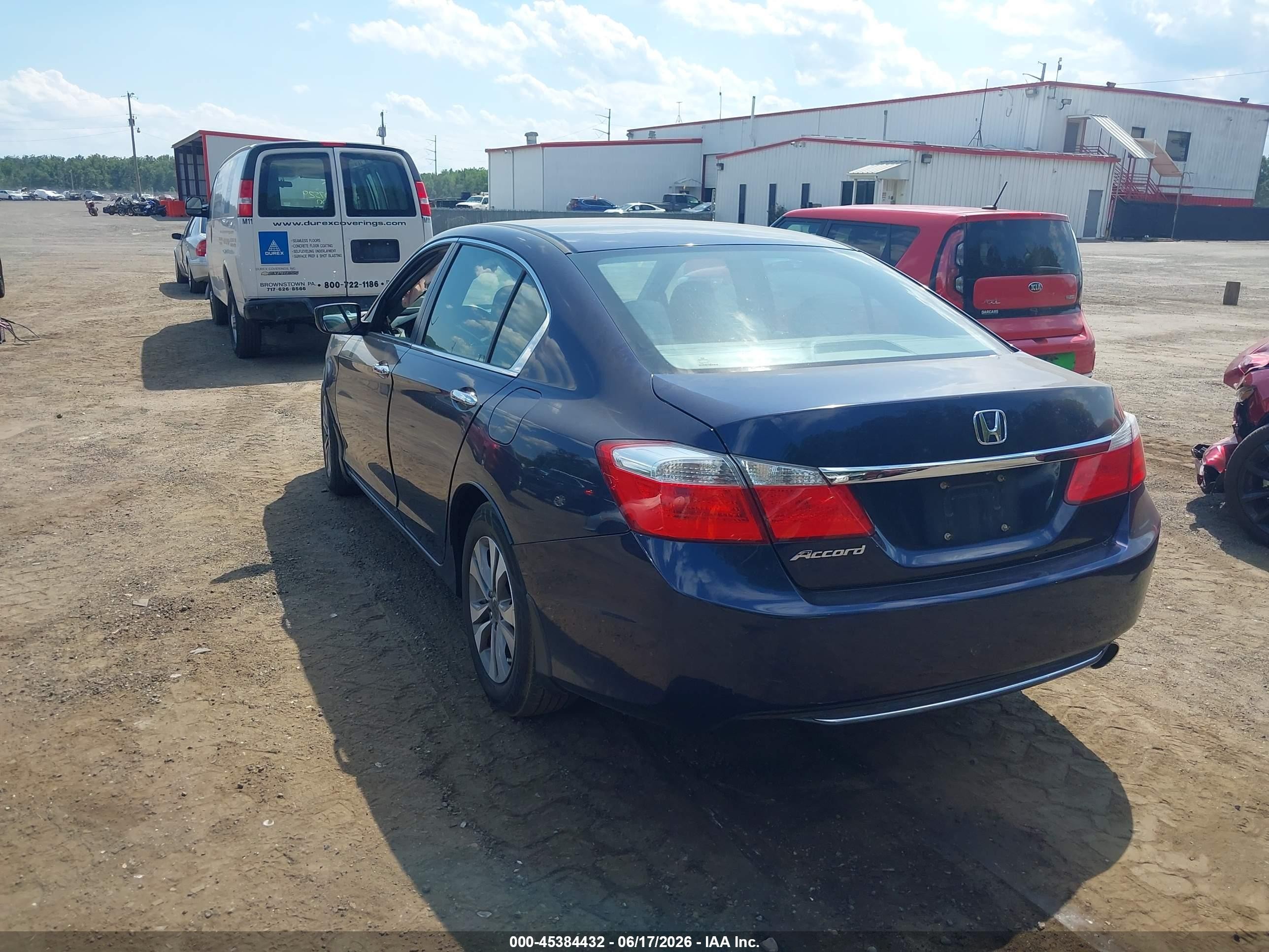 2015 Honda Accord Lx Blue vin: 1HGCR2F37FA162079