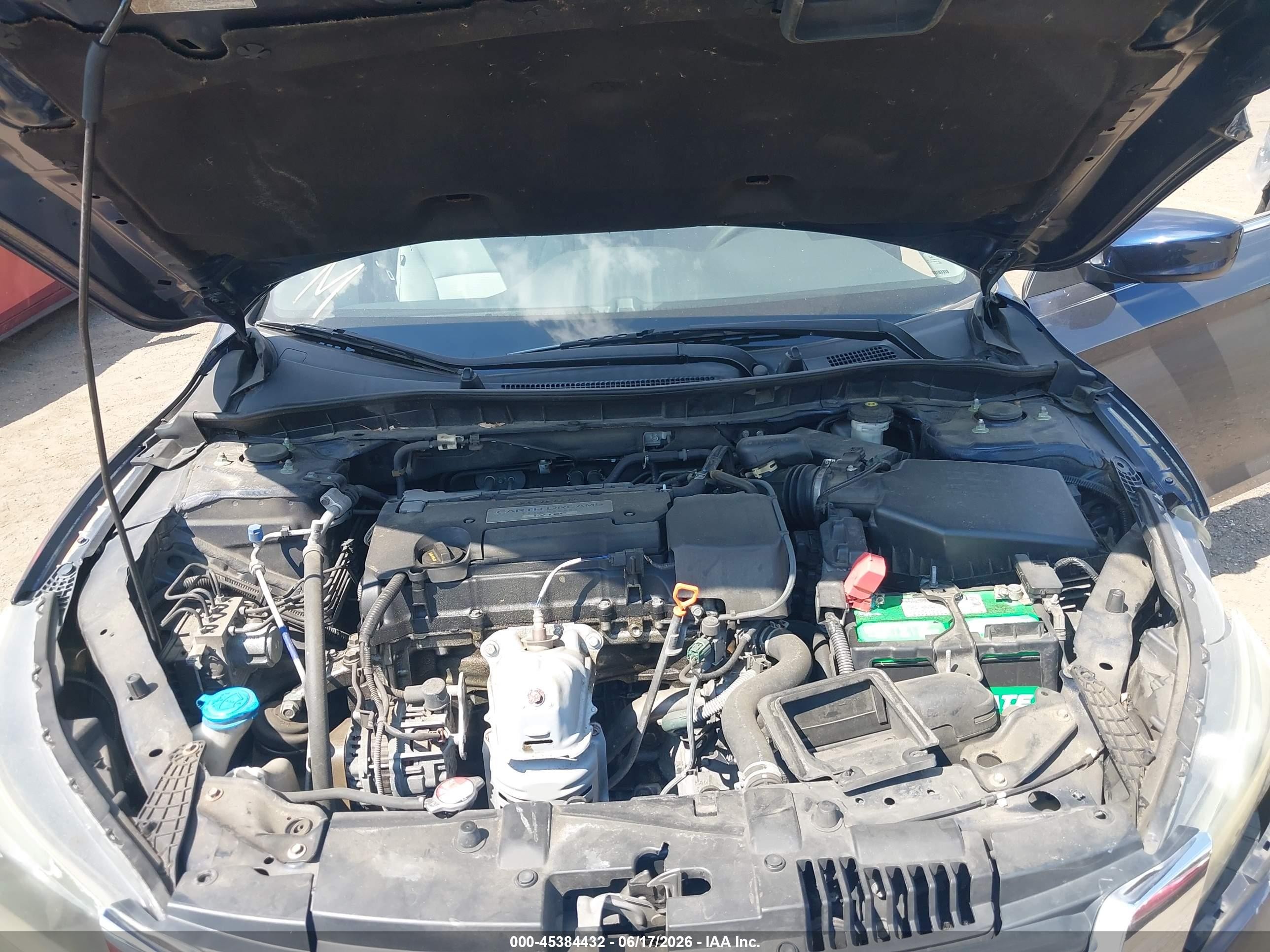2015 Honda Accord Lx Blue vin: 1HGCR2F37FA162079