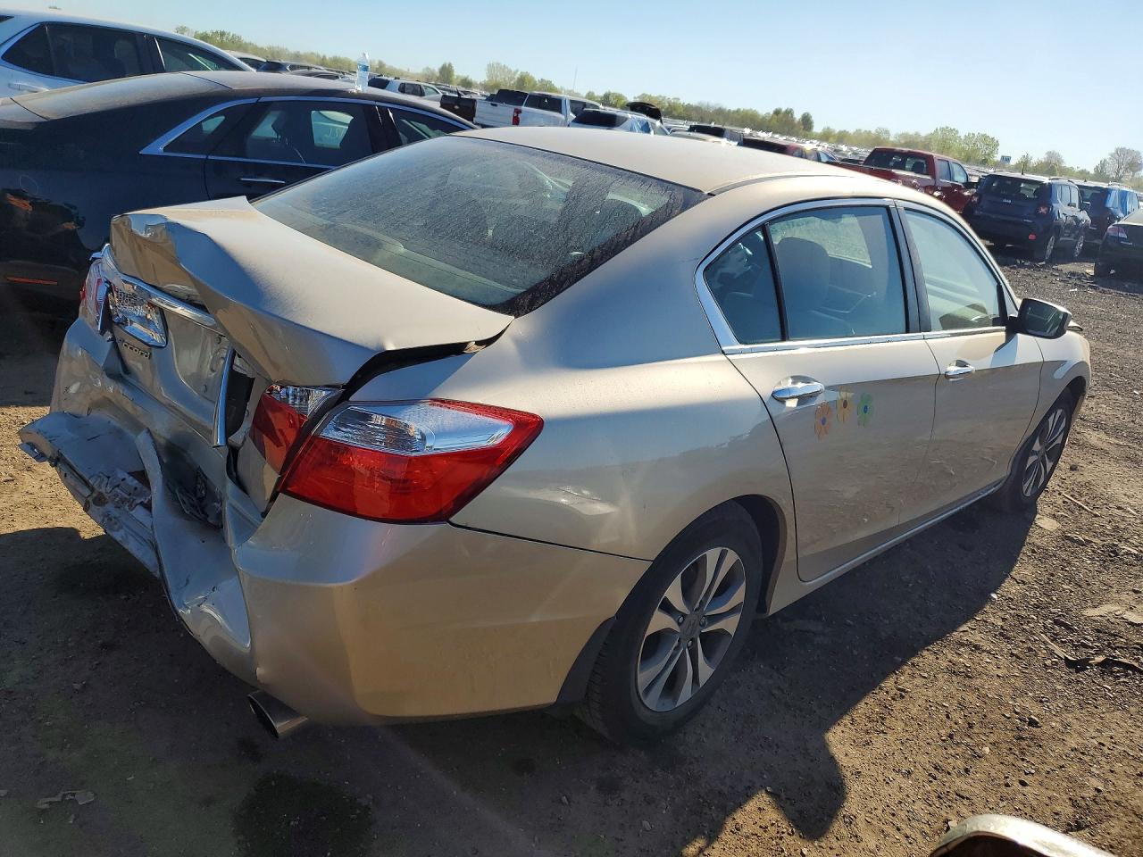 2015 Honda Accord Lx Tan vin: 1HGCR2F37FA205027