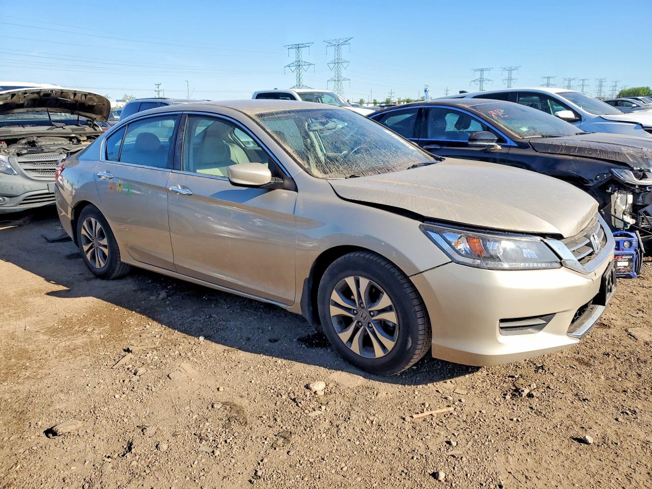 2015 Honda Accord Lx Tan vin: 1HGCR2F37FA205027