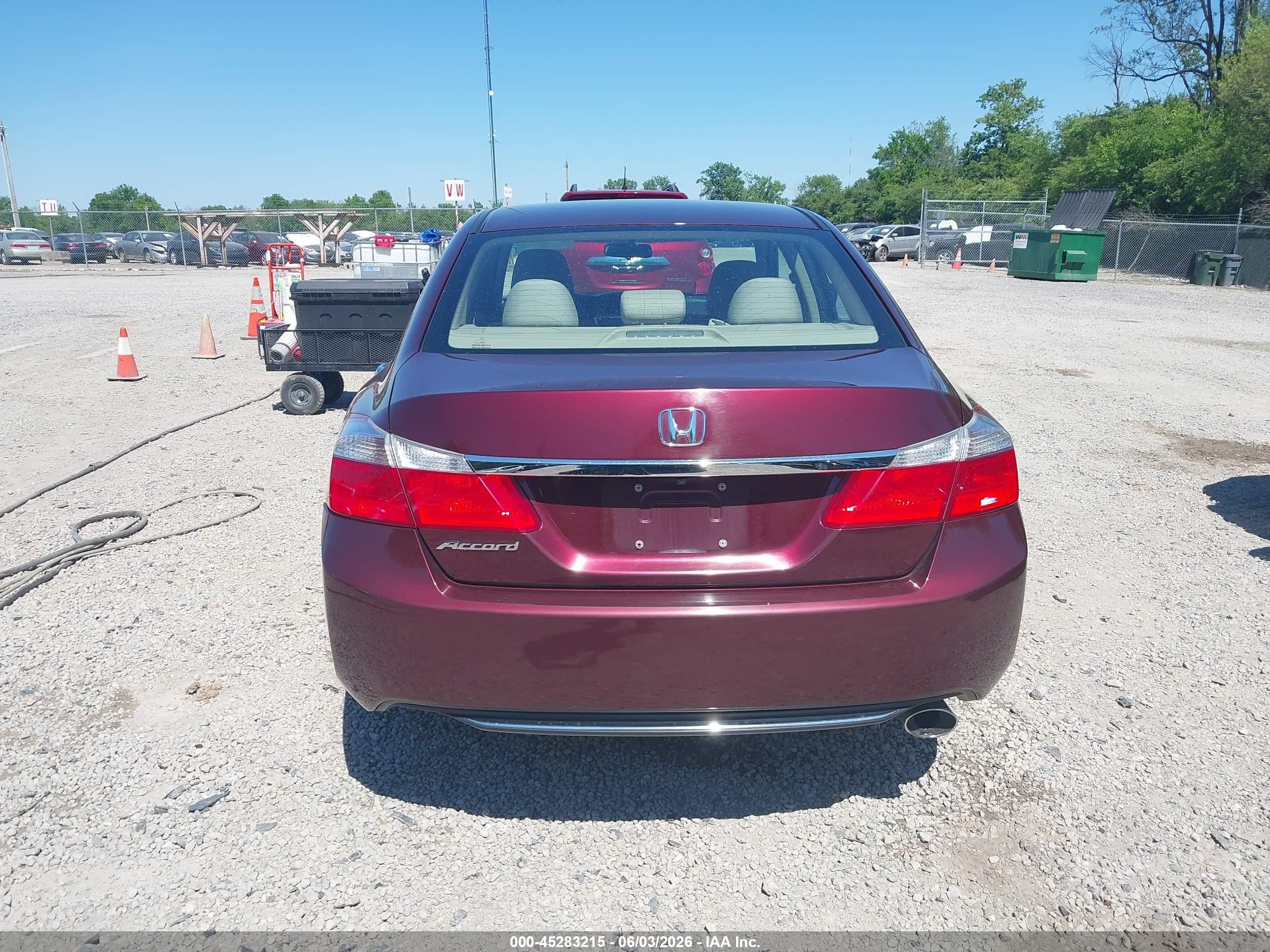 2015 Honda Accord Lx Maroon vin: 1HGCR2F37FA209952