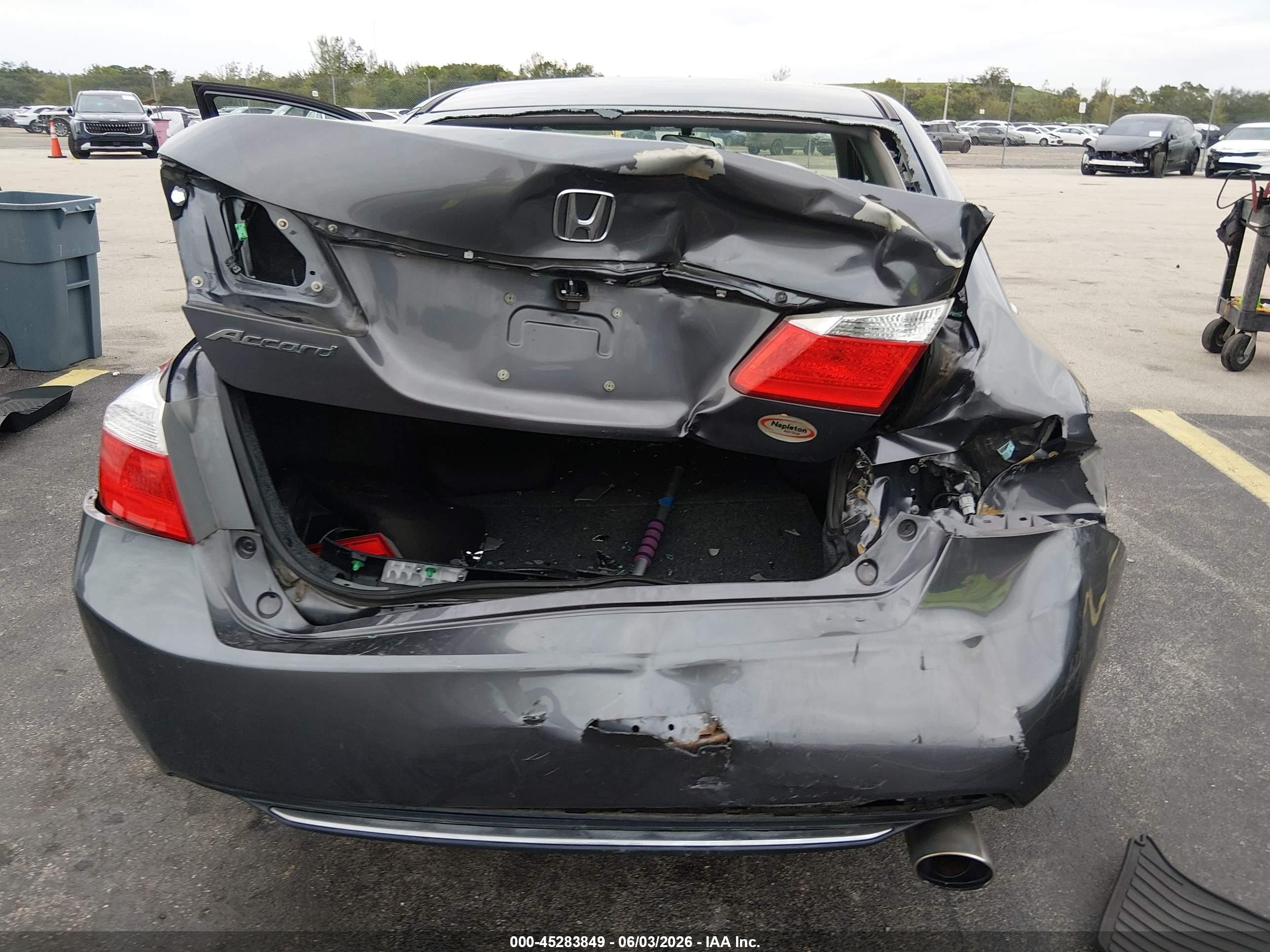 2015 Honda Accord Lx Gray vin: 1HGCR2F37FA232745